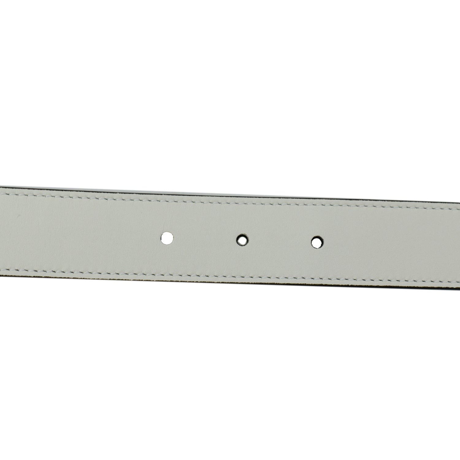 GUCCI  Horsebit Interlocking Leather Belt White 550122 Size 95/38