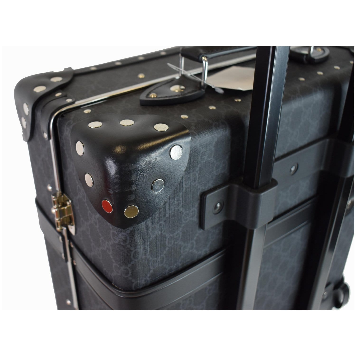 GUCCI Globe-Trotter GG Medium Rolling Suitcase Luggage Black 533620