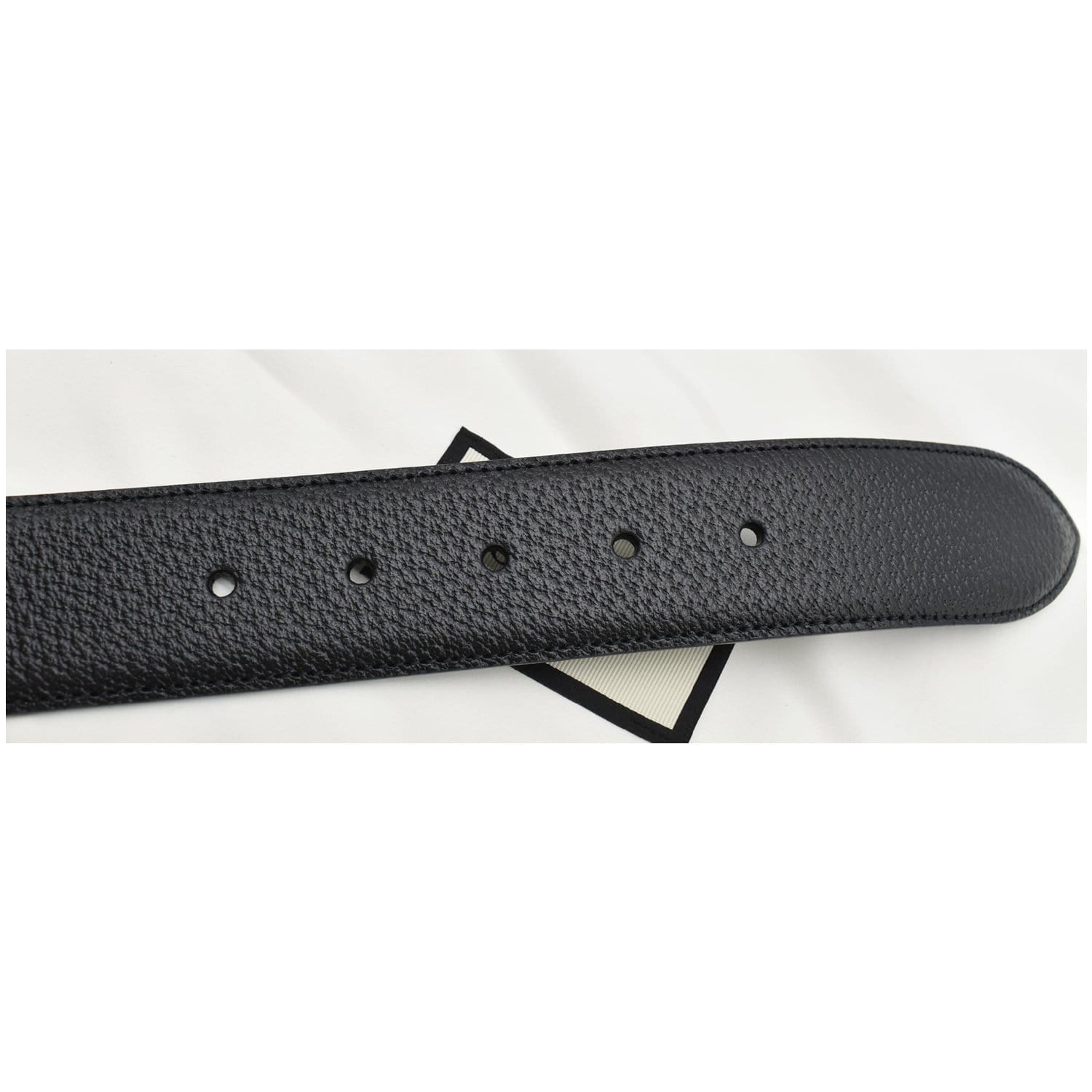 GUCCI Leather Belt Black 573325 Size 95 38