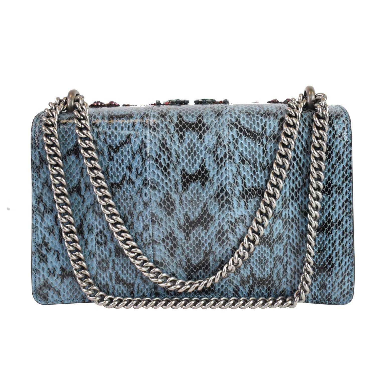 GUCCI Dionysus Small Blind For Love Python Shoulder Bag Marine Blue 481606 - 15% OFF