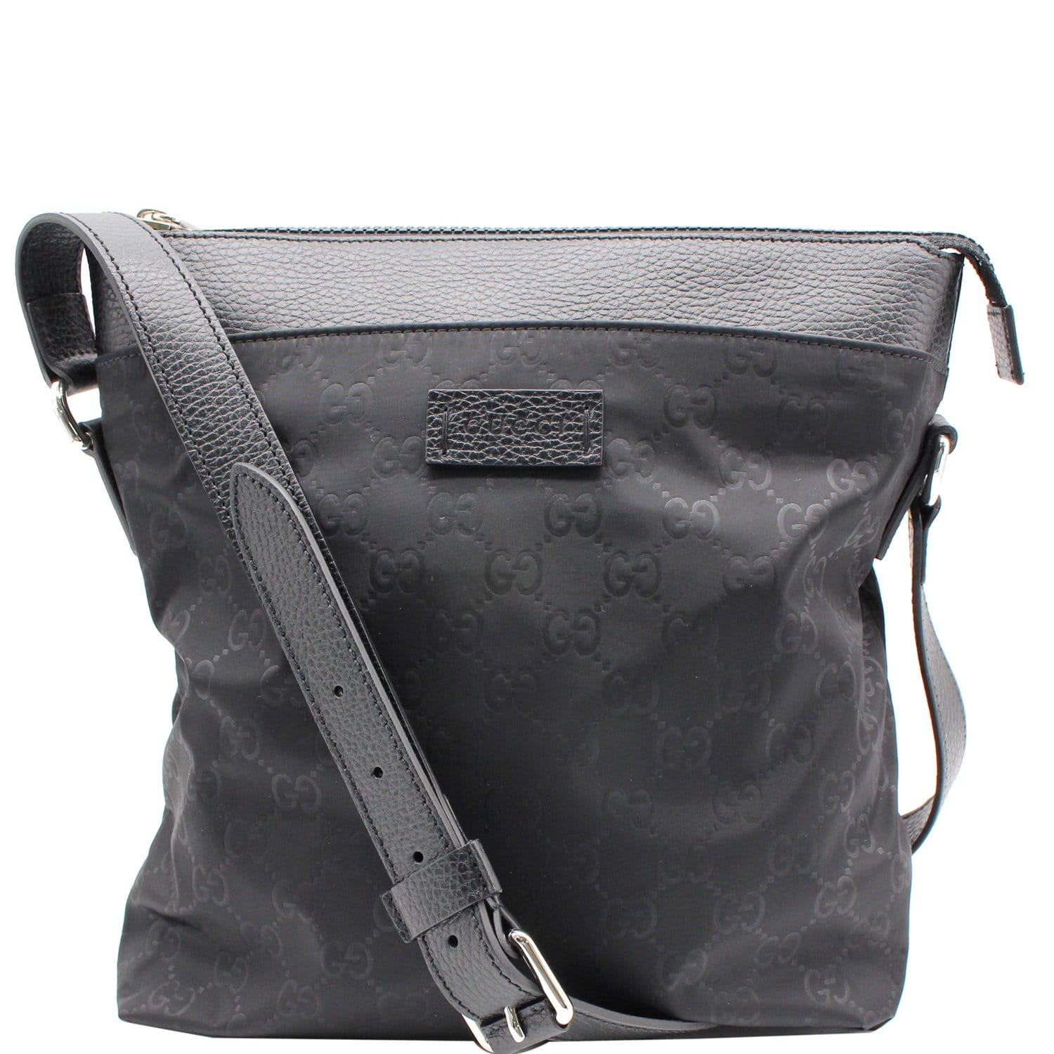 GUCCI GG Monogram Nylon Small Messenger Bag Black 510342