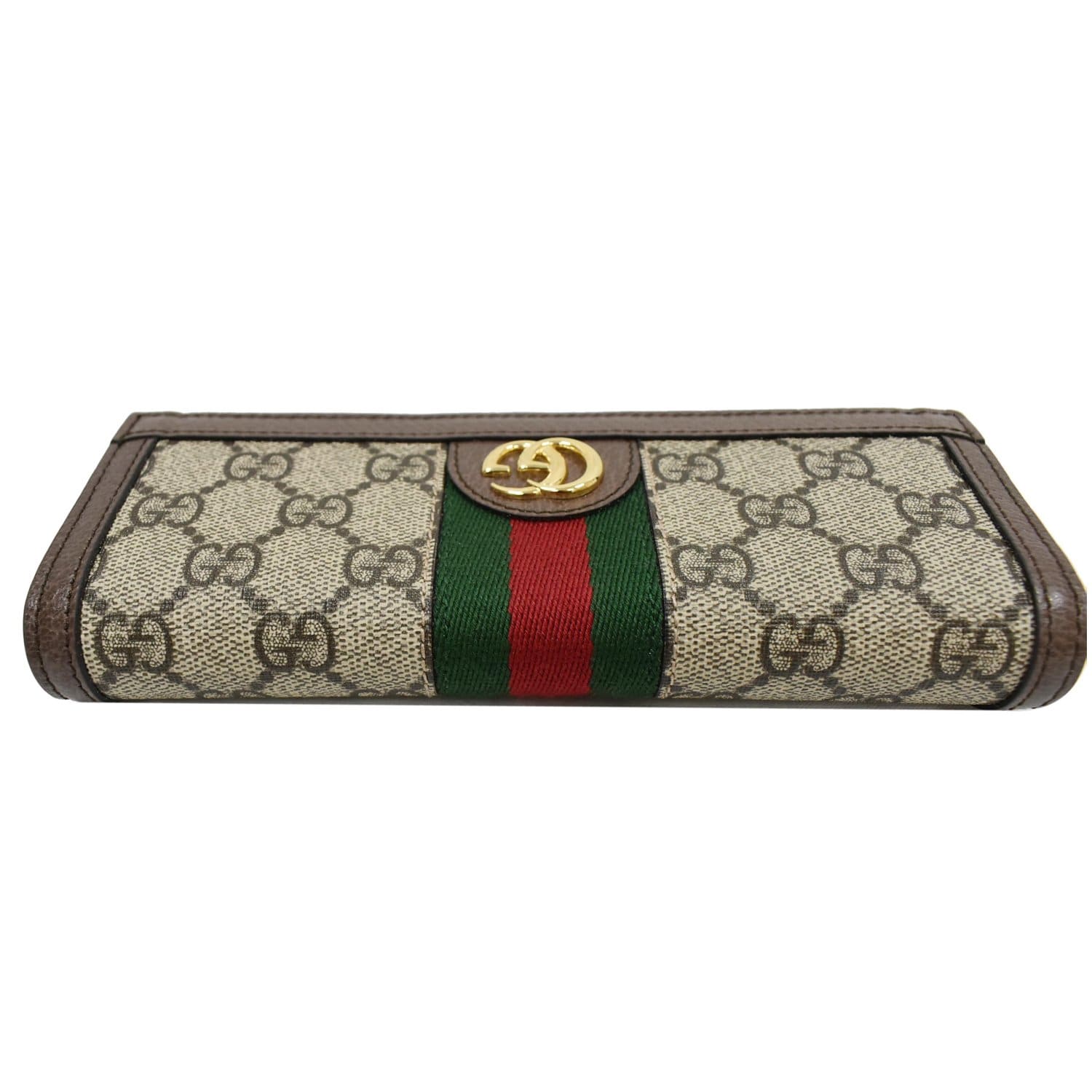Gucci Ophidia GG Continental Supreme Canvas Wallet Beige 523153