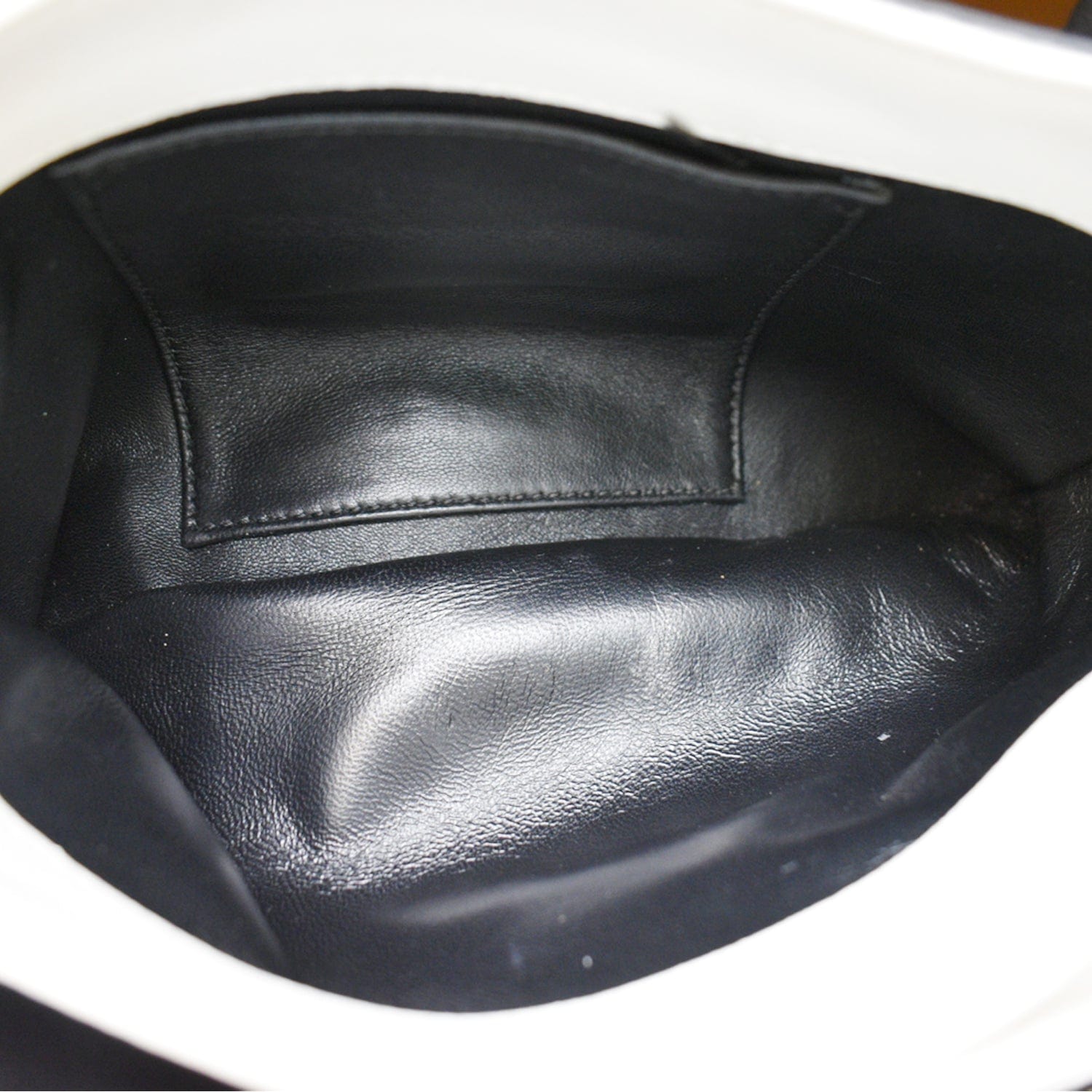 CHRISTIAN DIOR Diorling Medium Leather Shoulder Bag White/Black