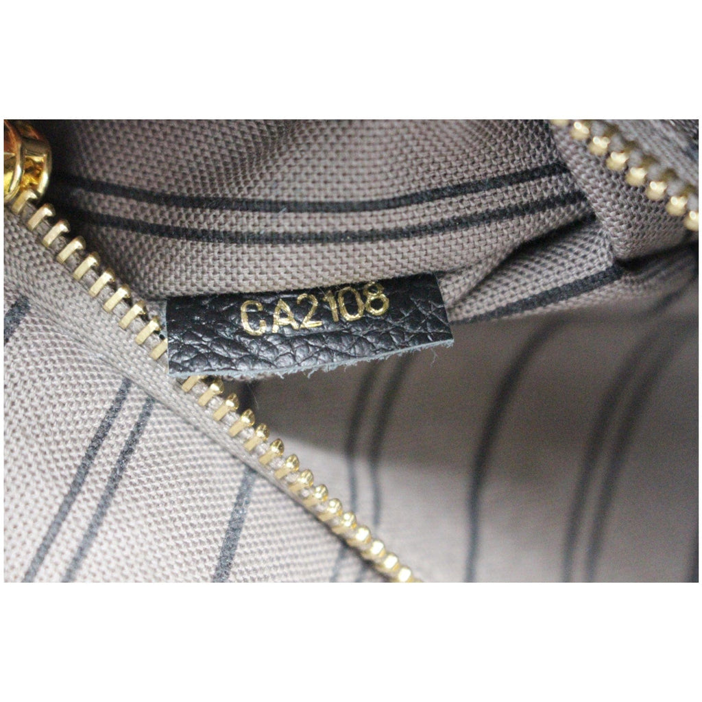 LOUIS VUITTON Sorbonne Monogram Empreinte Leather Backpack Black