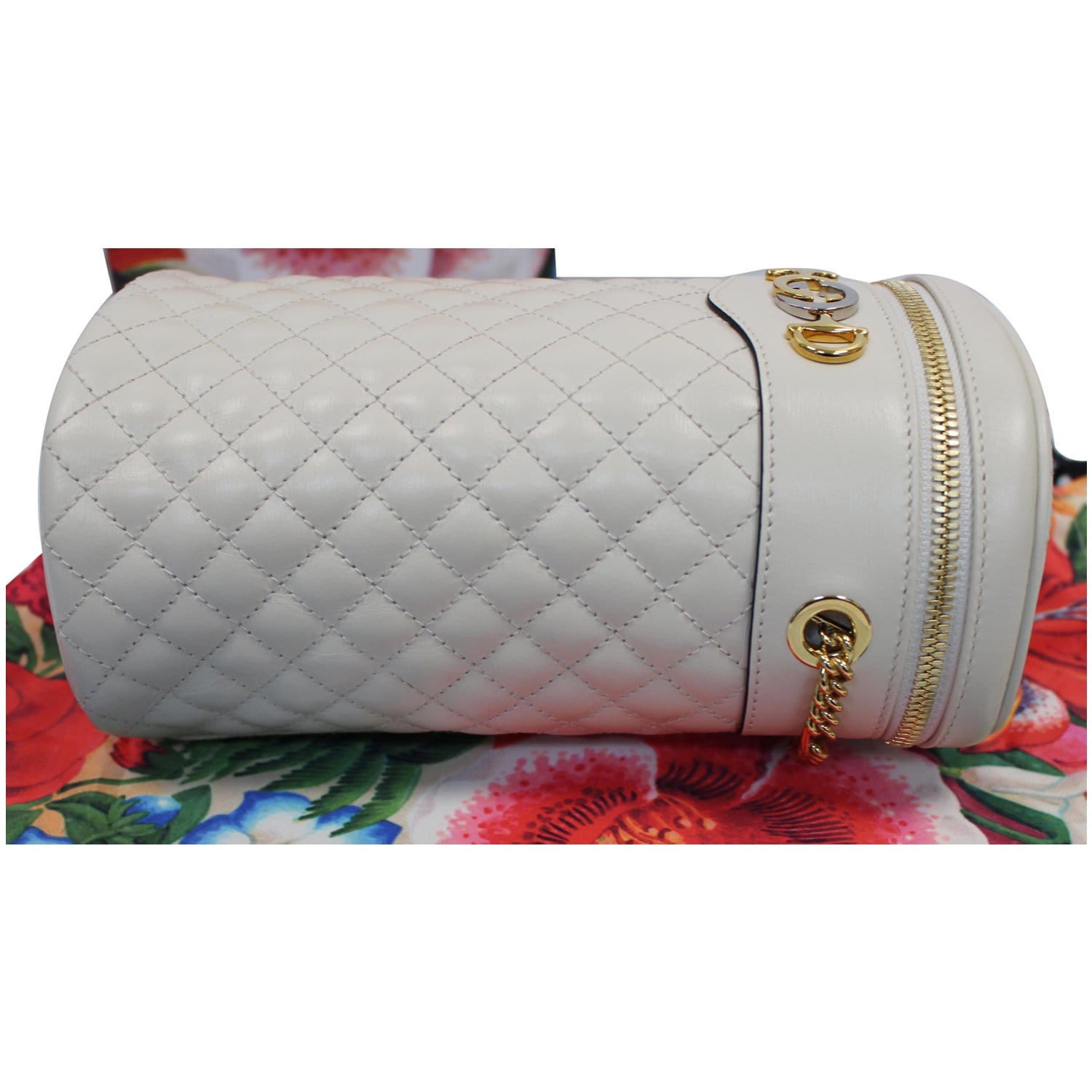 GUCCI Trapuntta Calfskin Leather Belt Bag White 572298 - 20% OFF