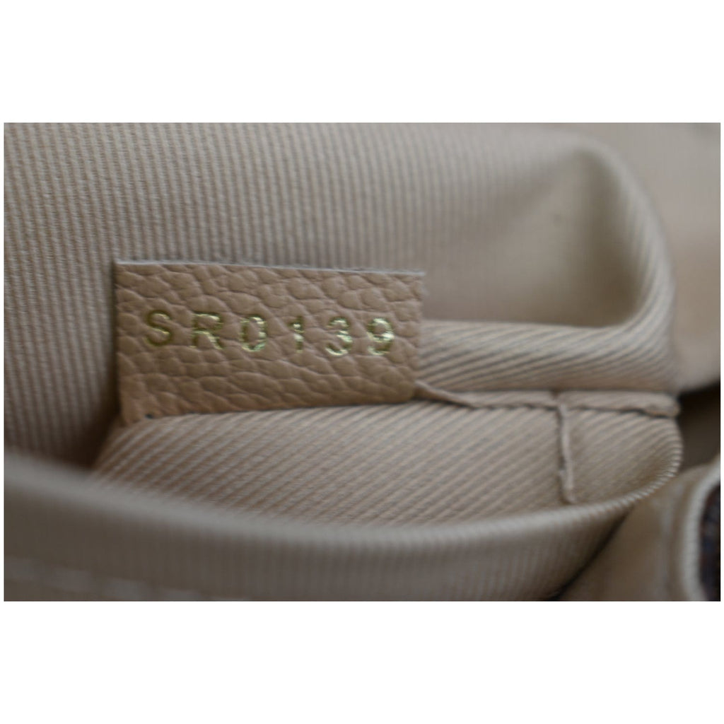 LOUIS VUITTON Clapton Damier Ebene Backpack Bag Creme Beige