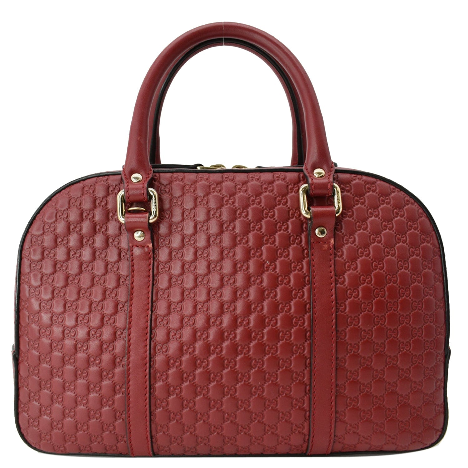 GUCCI Microguccissima Small Leather Crossbody Bag Navy Red 510286