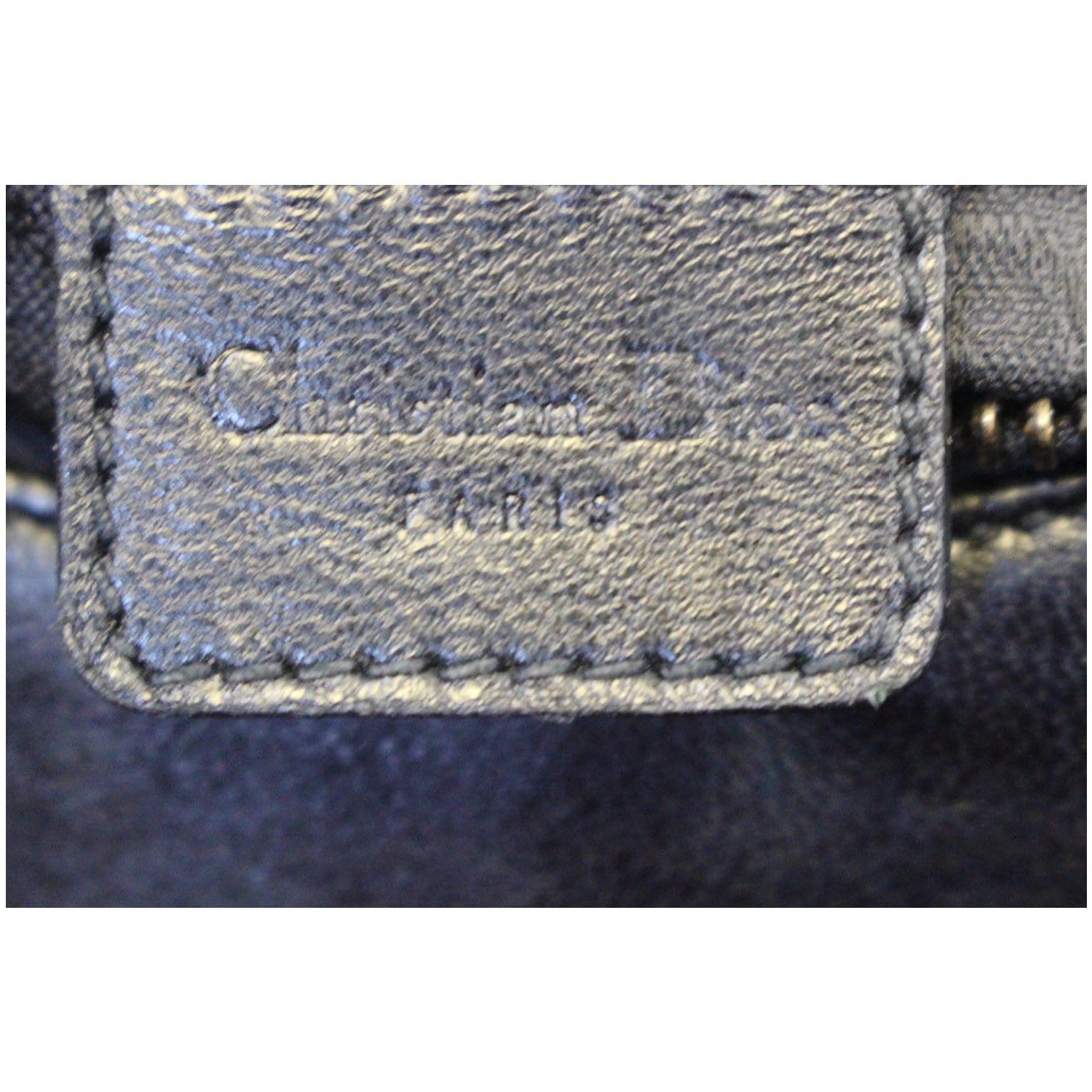CHRISTIAN DIOR Lace Up Admit It Leather Hobo Bag Black