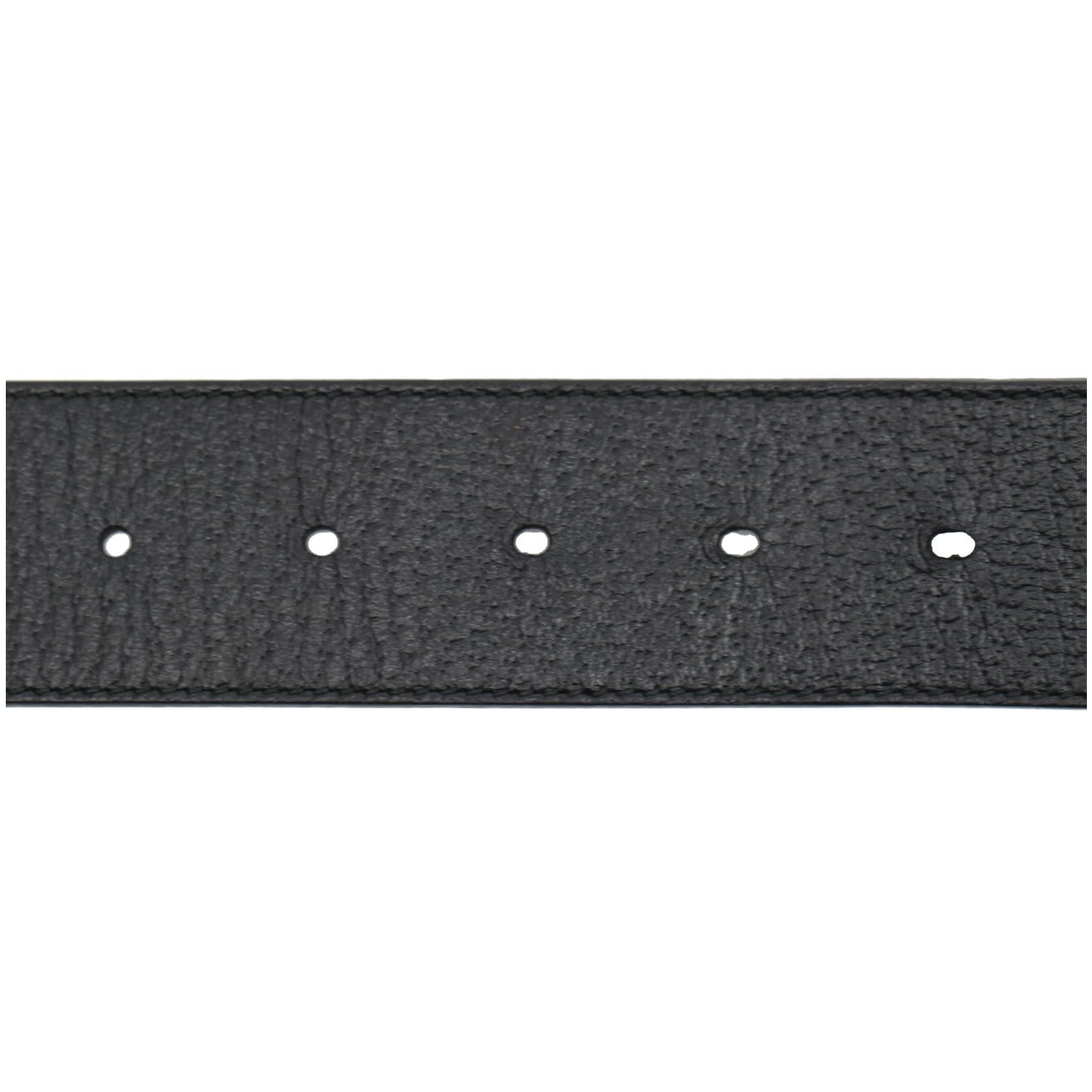 GUCCI Double G Buckle Leather Belt Black 406831 Size 90.36