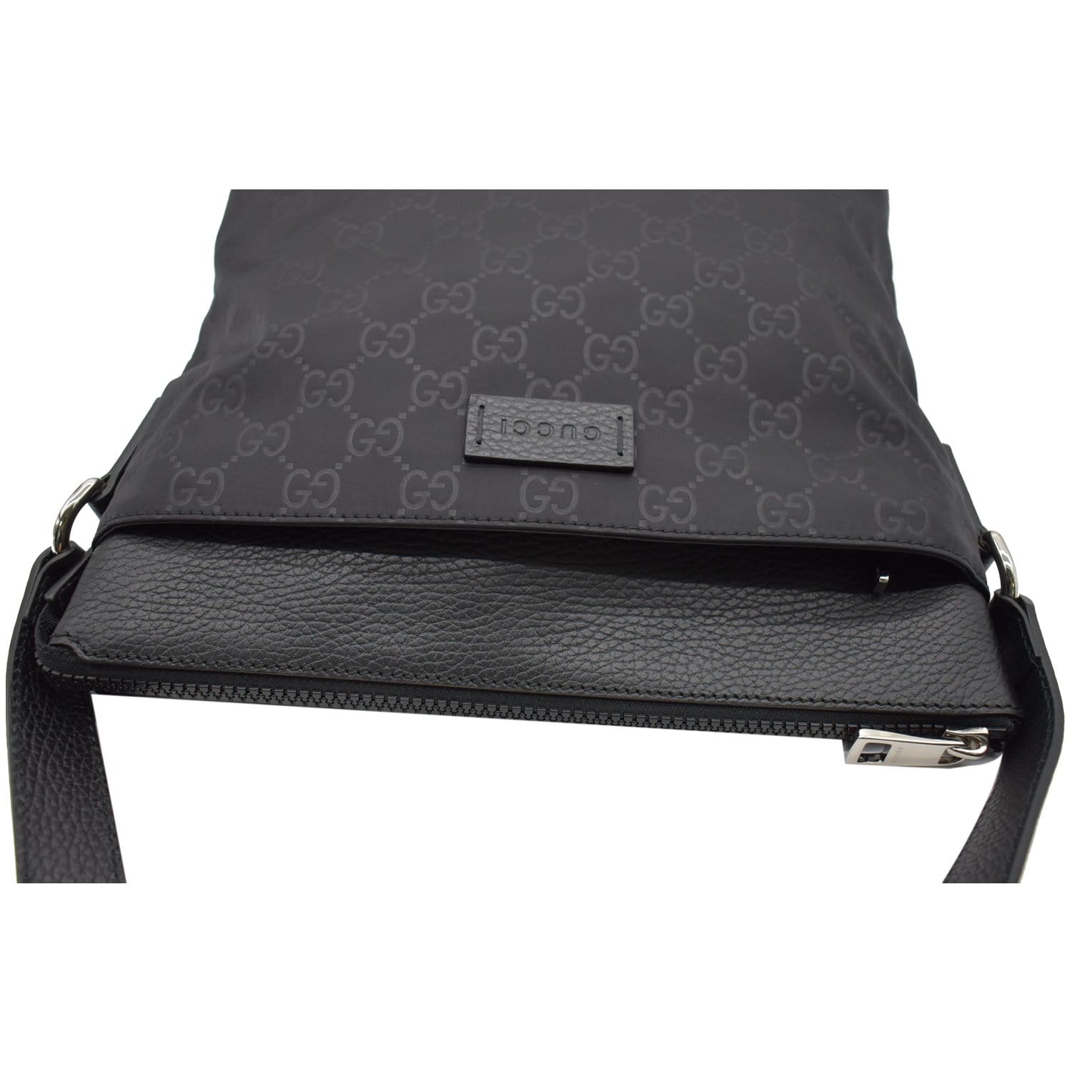 GUCCI GG Monogram Nylon Small Messenger Bag Black 510342
