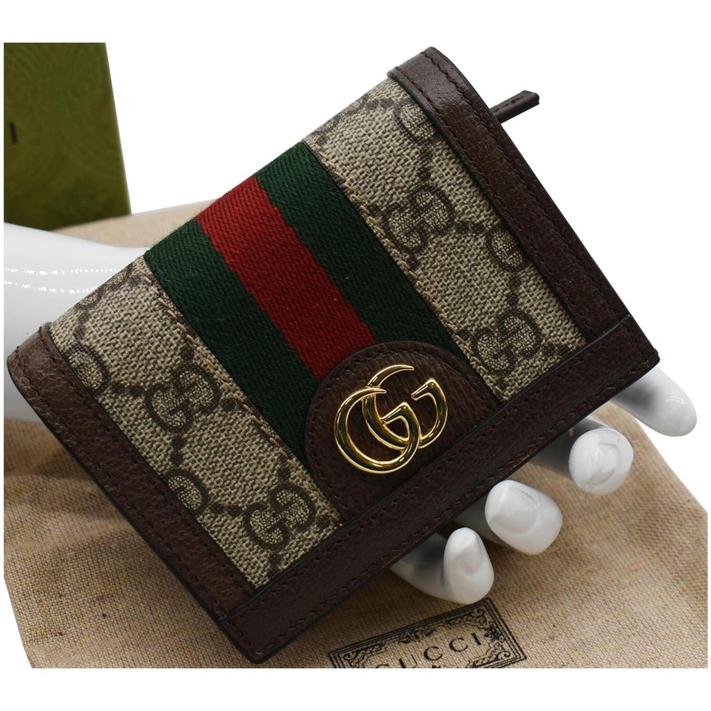 GUCCI Ophidia GG  Case Wallet Beige