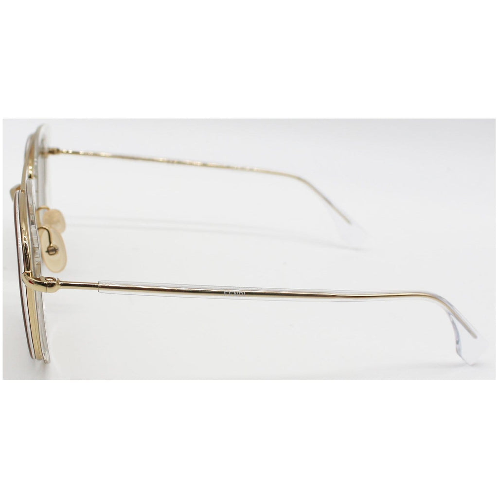 FENDI FF-M0060/S 0900 Sunglasses Brown Gold SP Lens