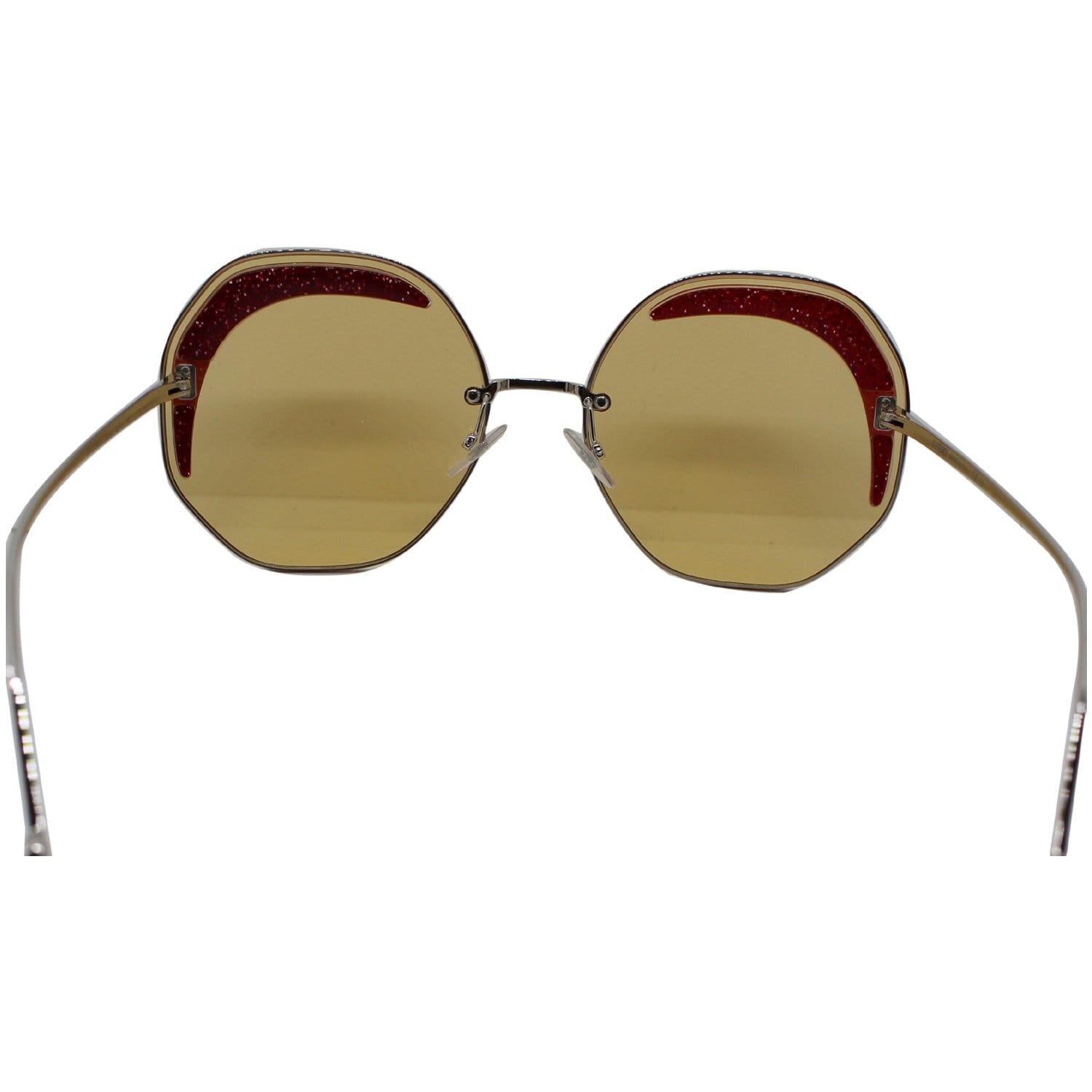 Fendi FF 0358/S 40G 63 Silver Sunglasses Yellow Lens