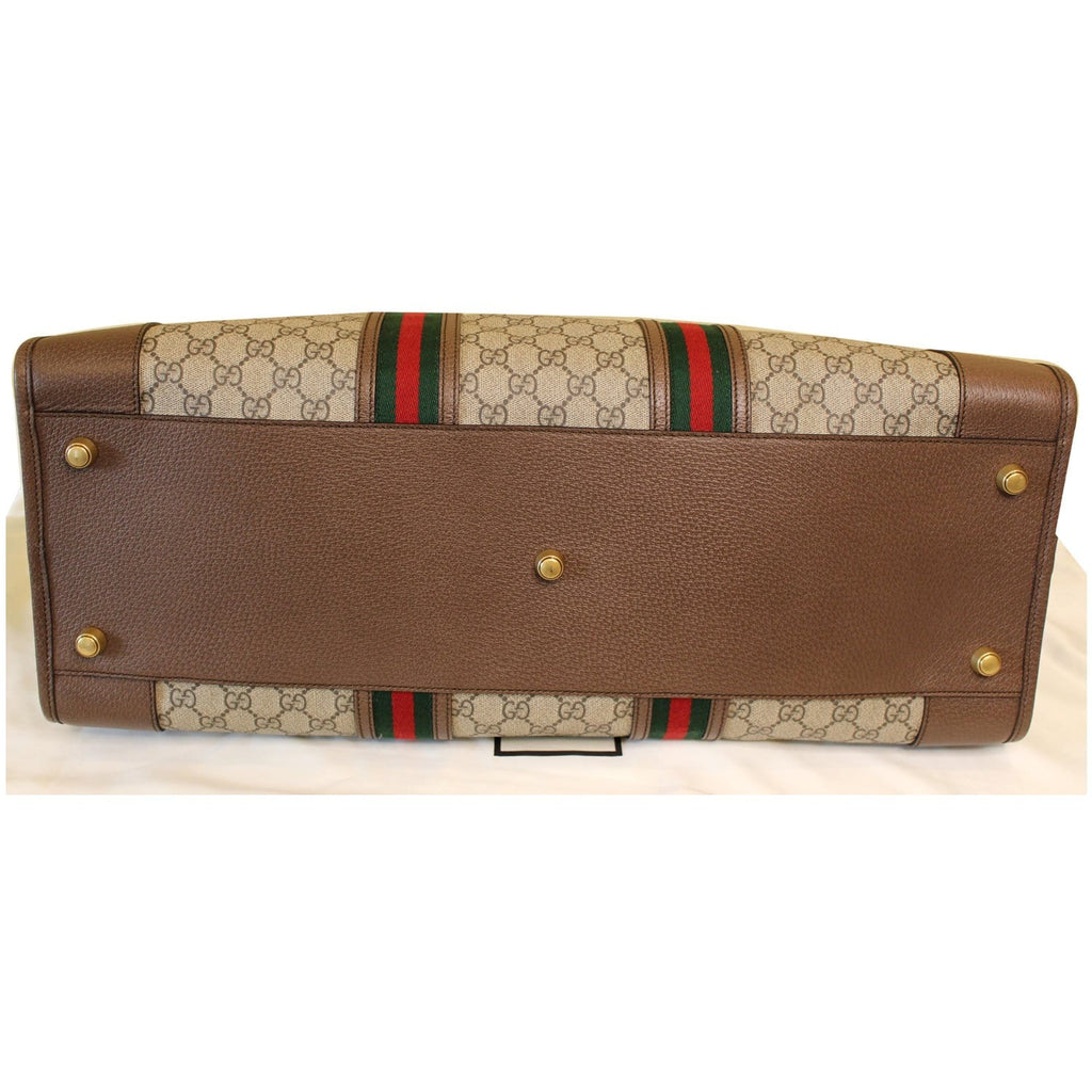GUCCI Ophidia GG Large Carry-On Supreme Canvas Duffle Bag Beige 598152 - 20% OFF