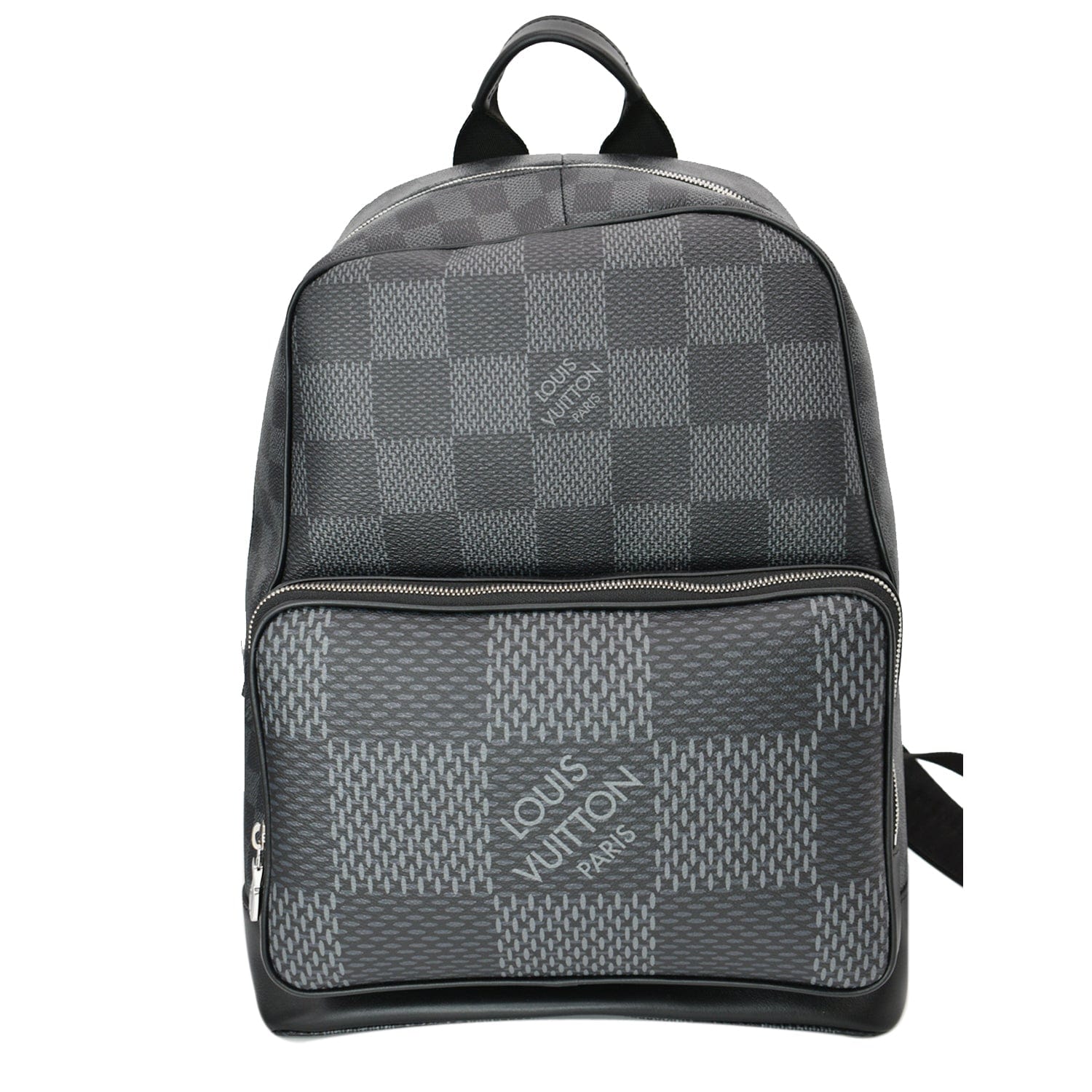 LOUIS VUITTON Campus Damier Graphite Canvas Backpack Bag Gray