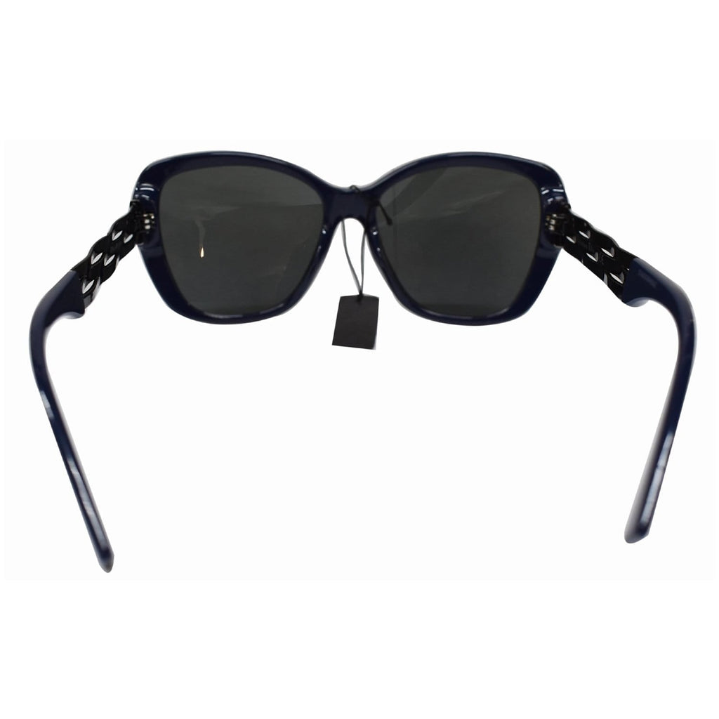 Christian Dior DIORRIBBON 1NF S5X8A Women Black Blue Sunglasses Grey Lens