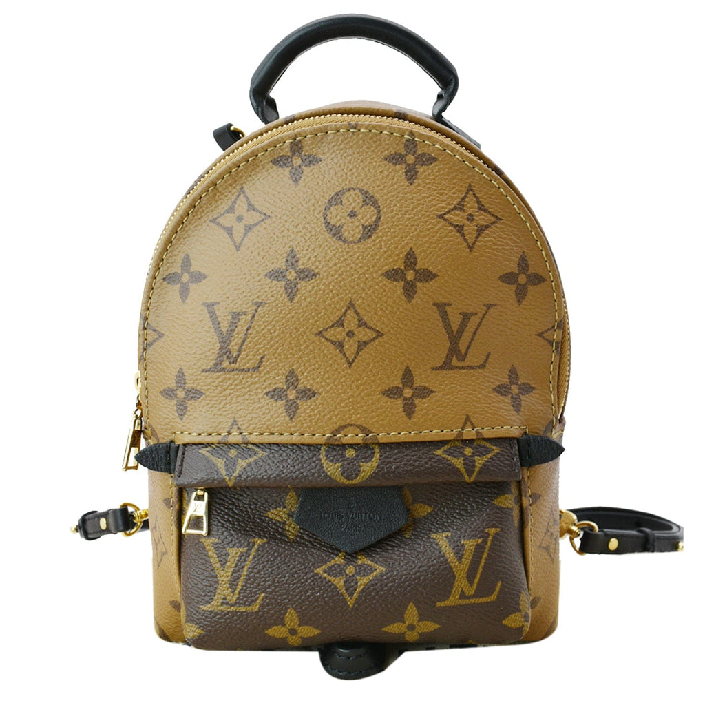 LOUIS VUITTON Palm Springs PM Monogram Reverse Canvas Backpack Brown