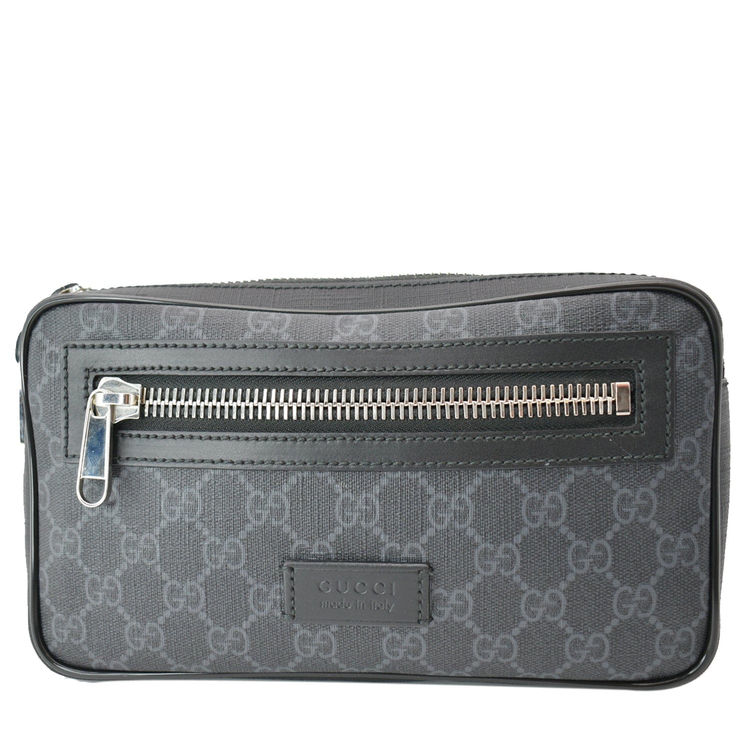 GUCCI GG Supreme Canvas Belt Bumbag Black 474293