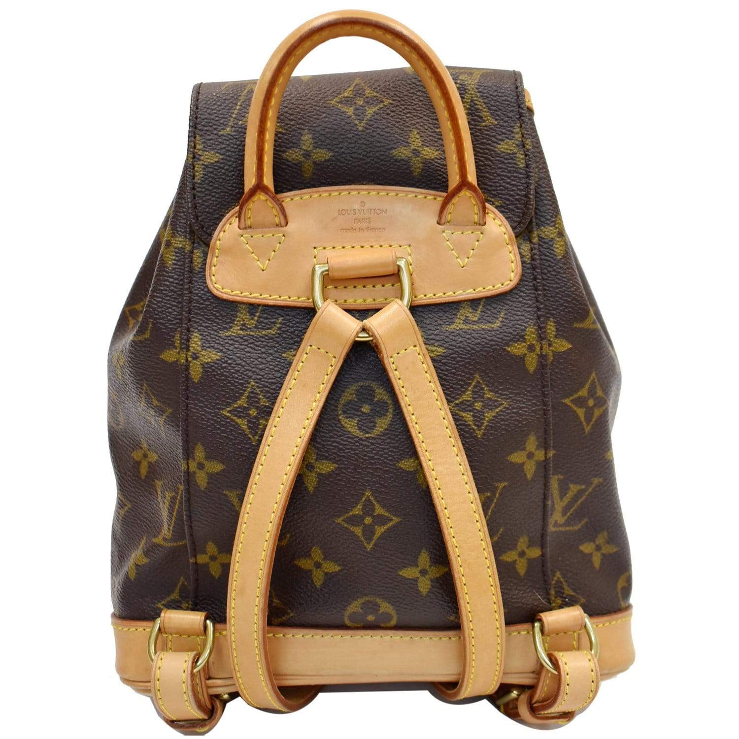 LOUIS VUITTON Montsouris PM Monogram Canvas Backpack Brown