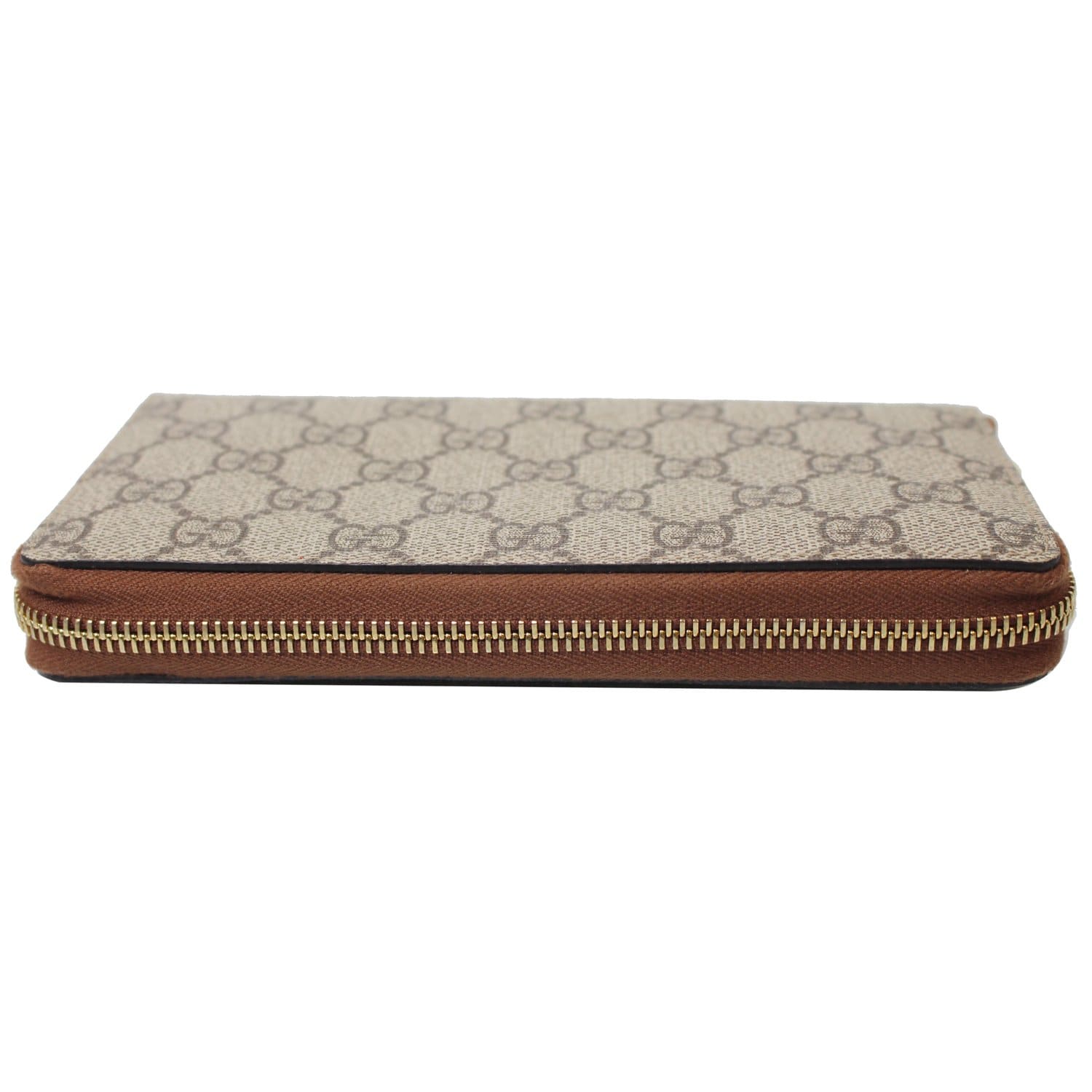 GUCCI GG Supreme Zip Around Wallet Beige 410102