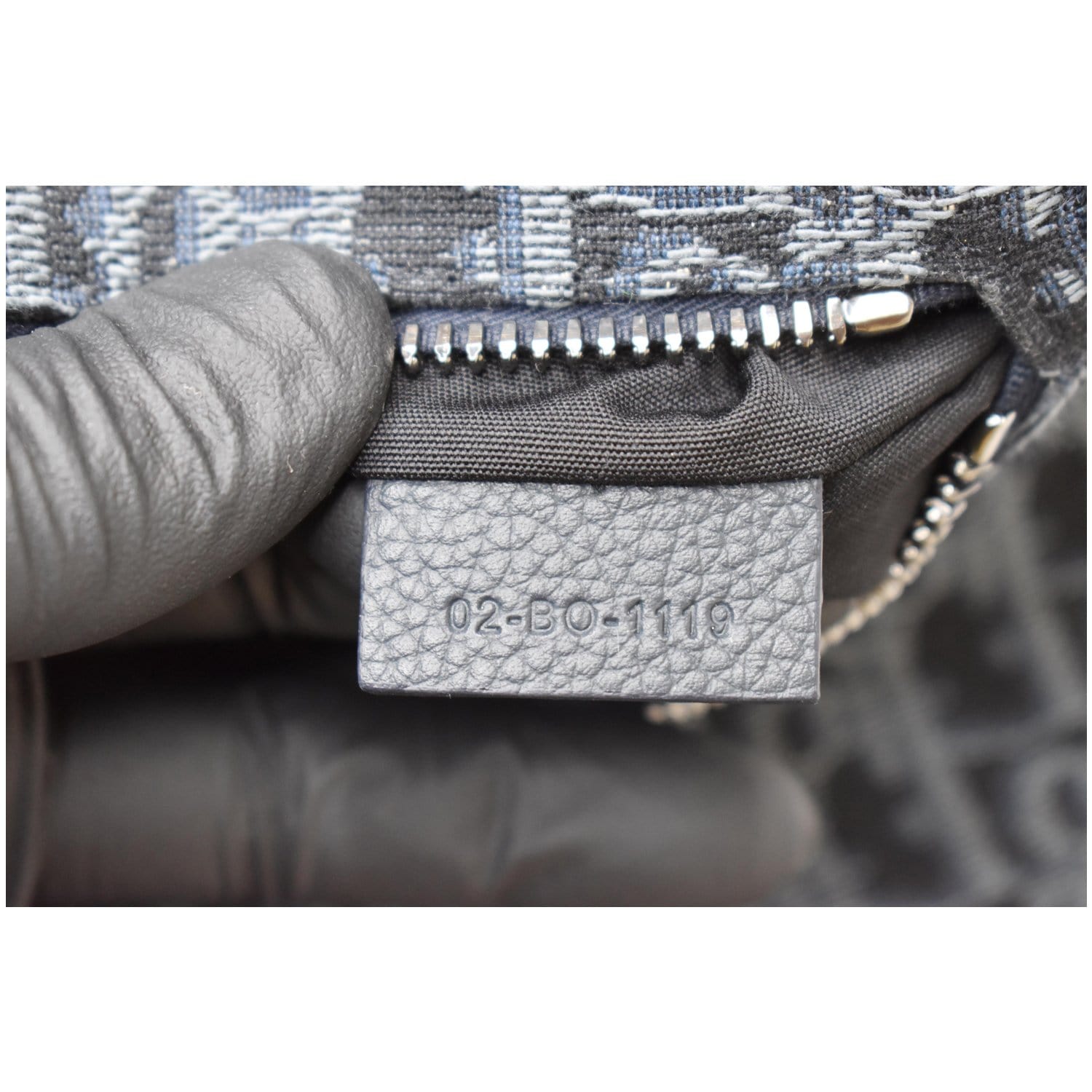 CHRISTIAN DIOR Saddle Oblique Jacquard Crossbody Bag Black