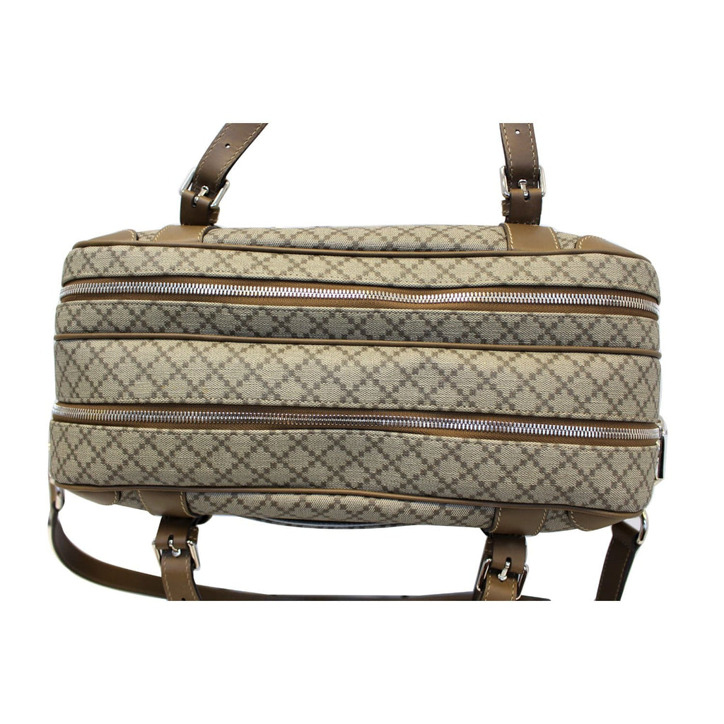 GUCCI Diamante Men's Briefcase Travel Bag Beige 296148