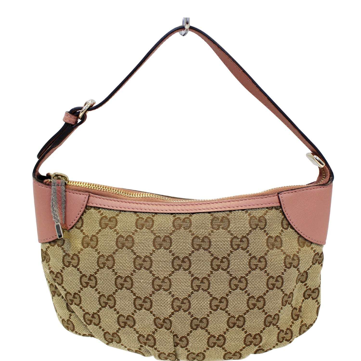 GUCCI GG Canvas Beige/Pink Accessories Pochette Bag