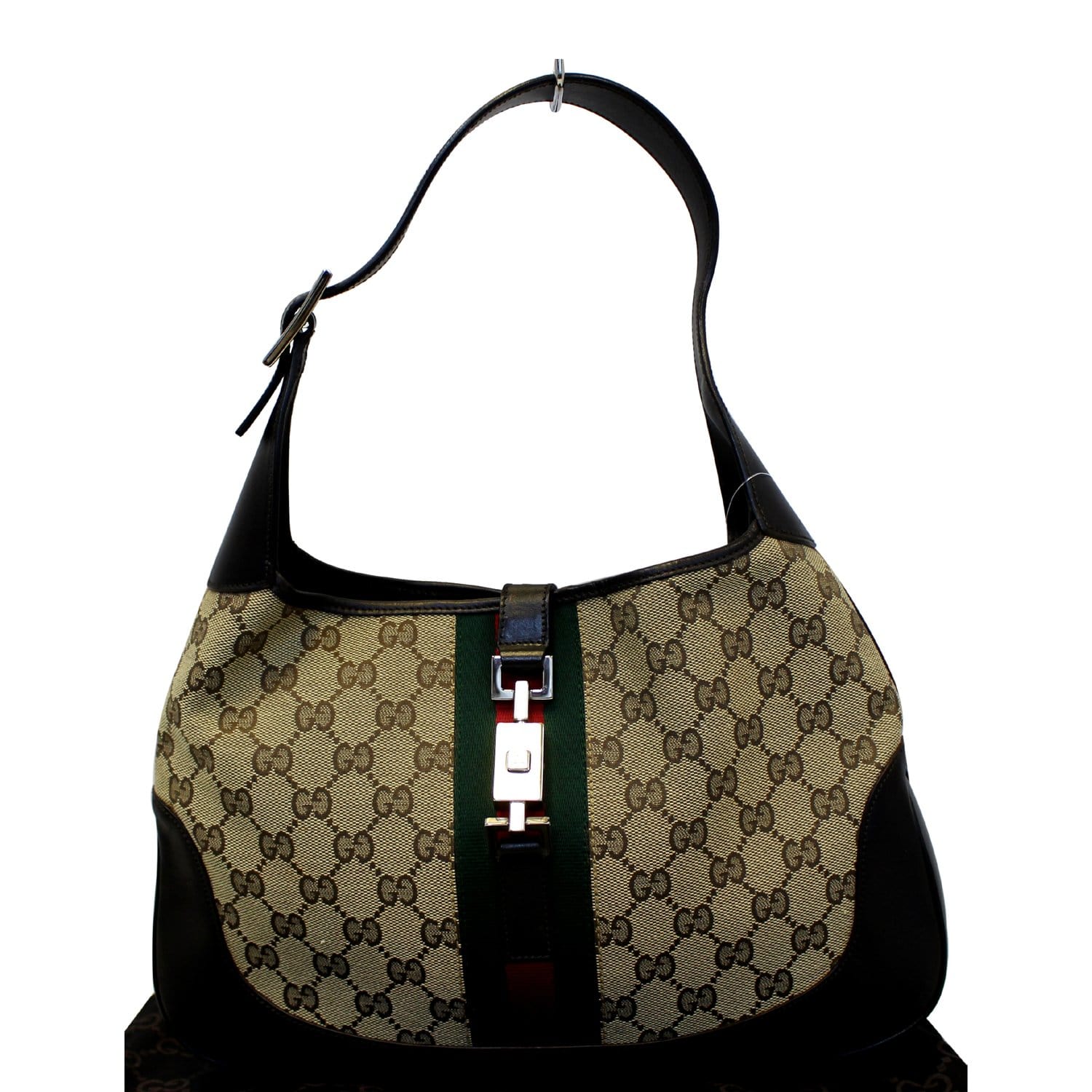 GUCCI Jackie O Web GG Canvas Hobo Bag
