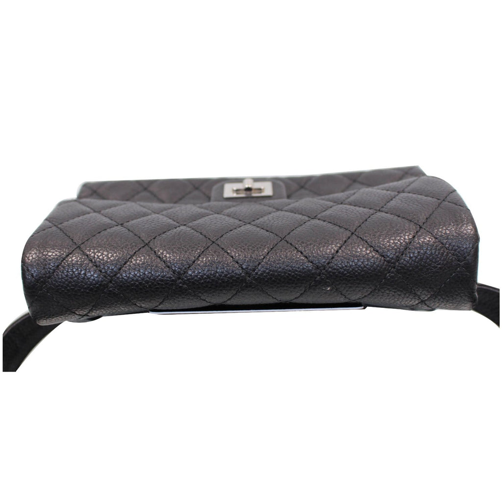 CHANEL 2.55 Reissue Flap Grained Leather Waist Belt Bag Black - 15% OFF
