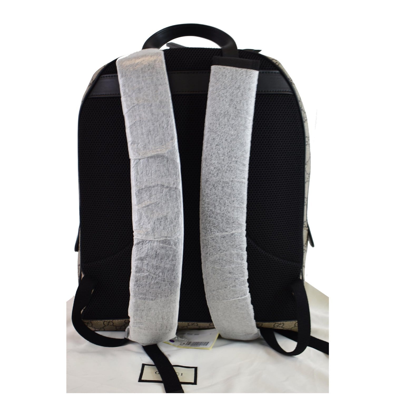 GUCCI L'Aveugle Par Amour Print GG Supreme Backpack Bag Beige 419584