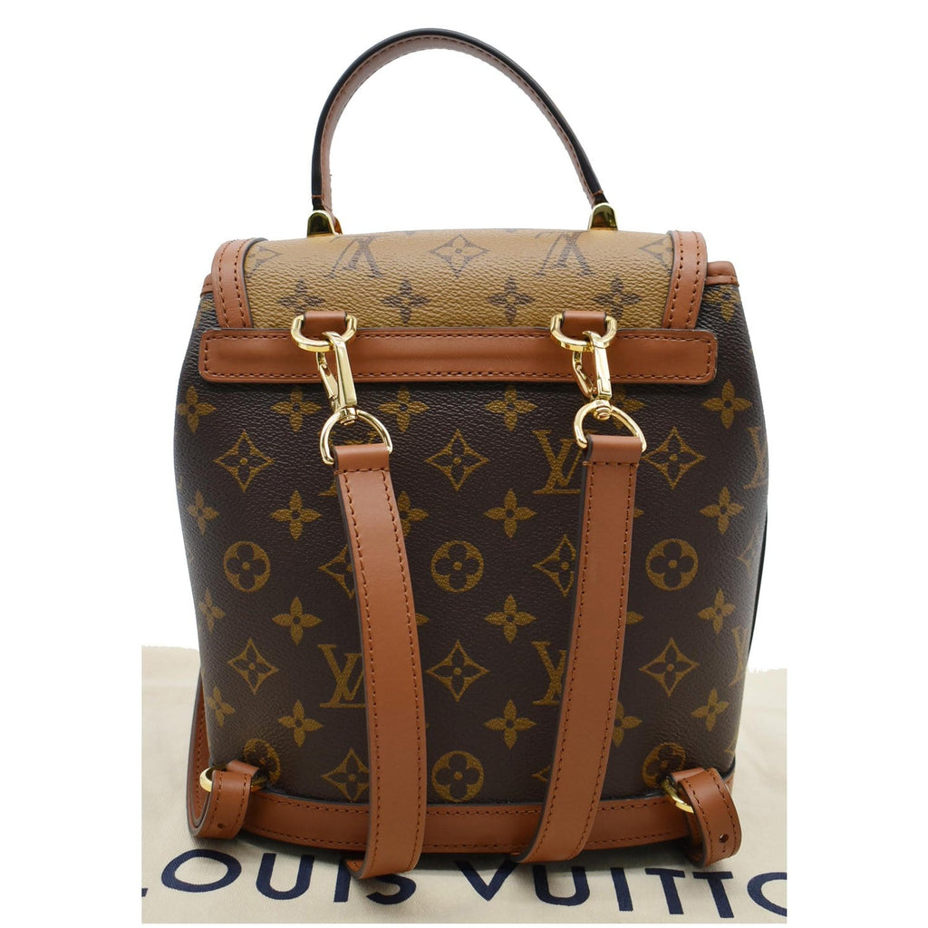 LOUIS VUITTON Dauphine PM Monogram Reverse Canvas Backpack Brown