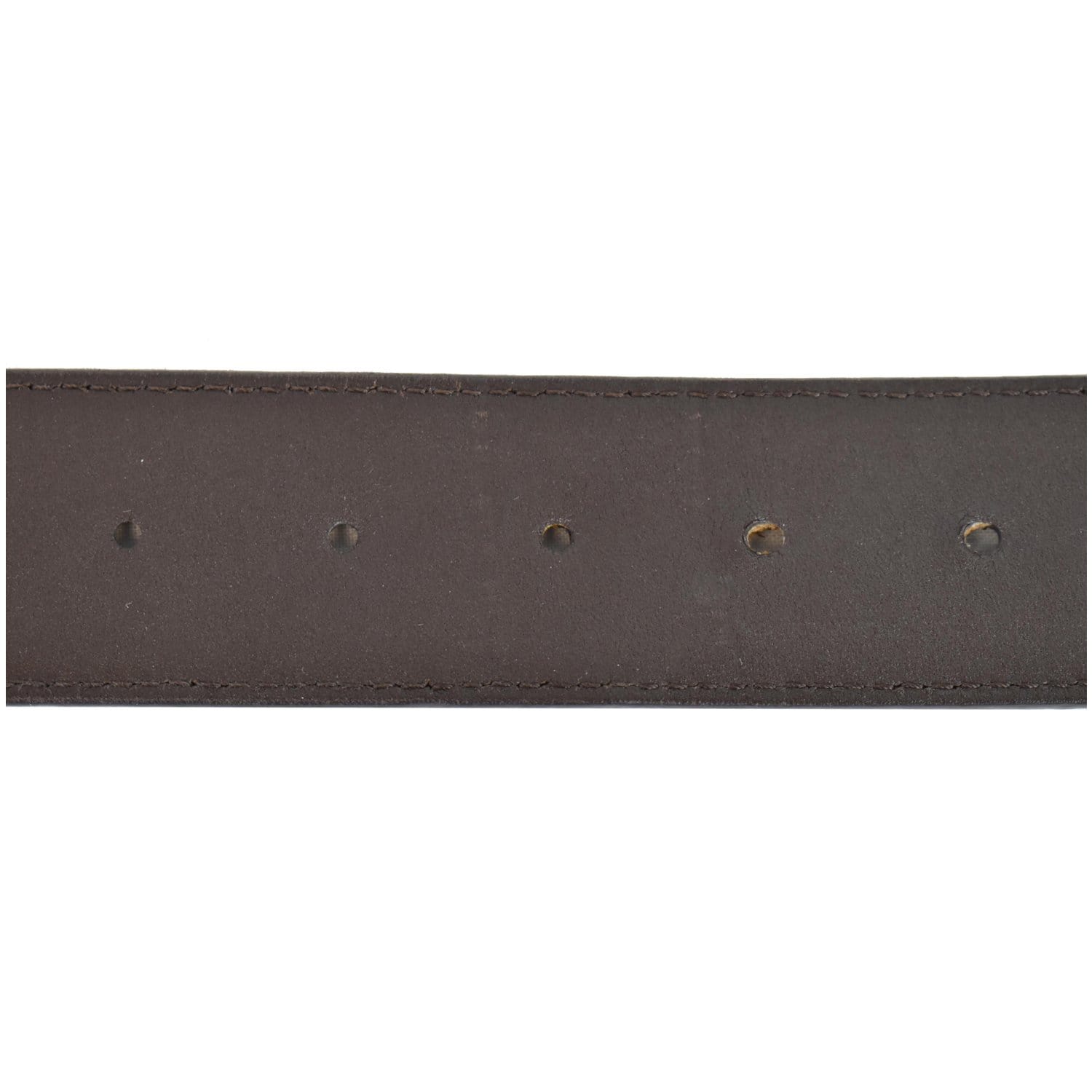 LOUIS VUITTON LV Initiales Damier Ebene Belt Brown