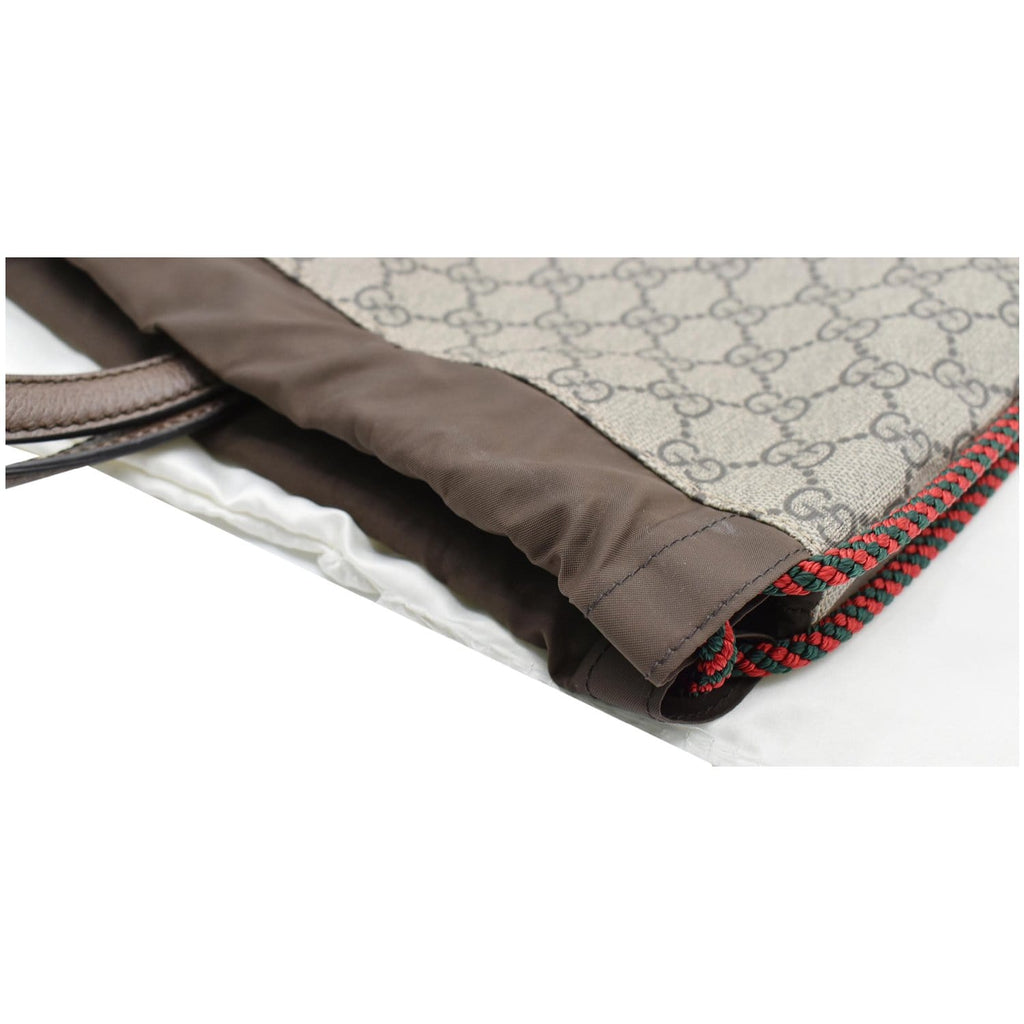 GUCCI Neo Vintage Drawstring GG Supreme Canvas Backpack Bag Beige 473872 - 10% OFF