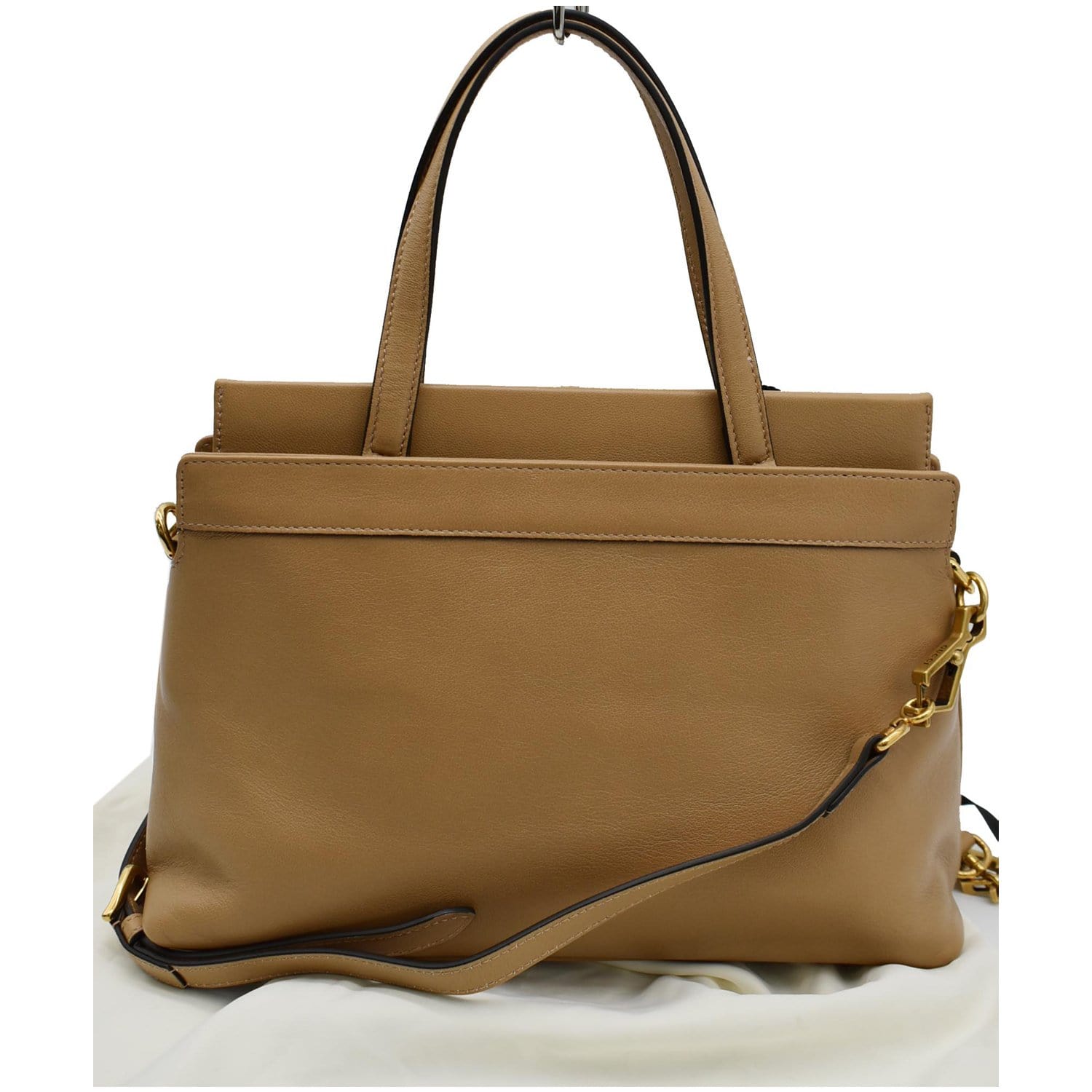GUCCI Matisse GG Leather Top Handle Shoulder Bag Beige 631663