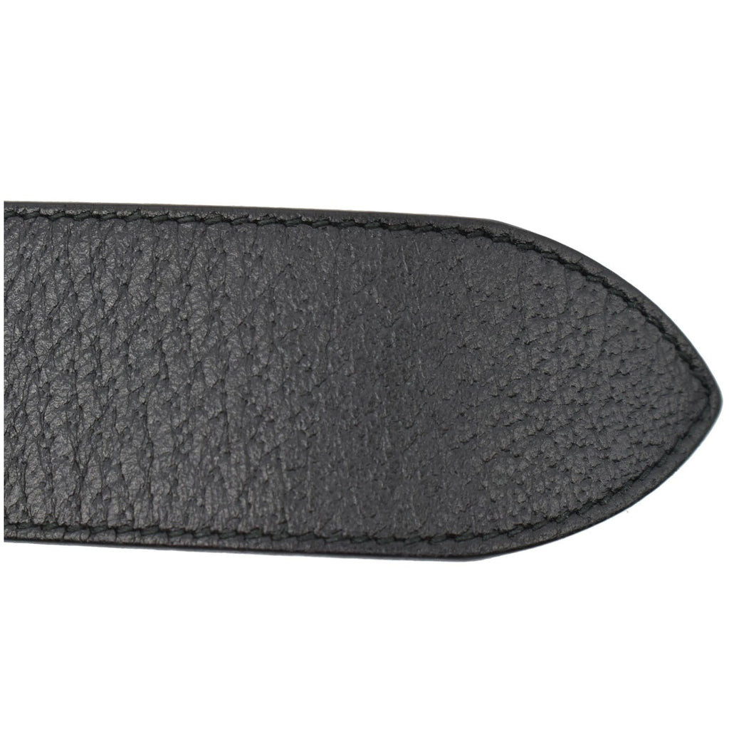 GUCCI Double G Buckle Leather Belt Black 406831 Size 90.36