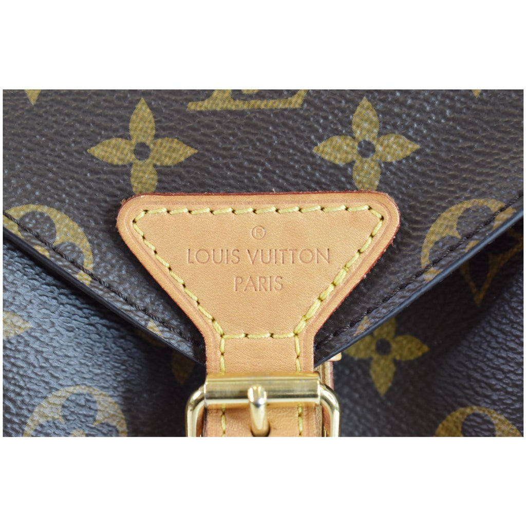 LOUIS VUITTON Montsouris NM Monogram Canvas Backpack Bag Brown