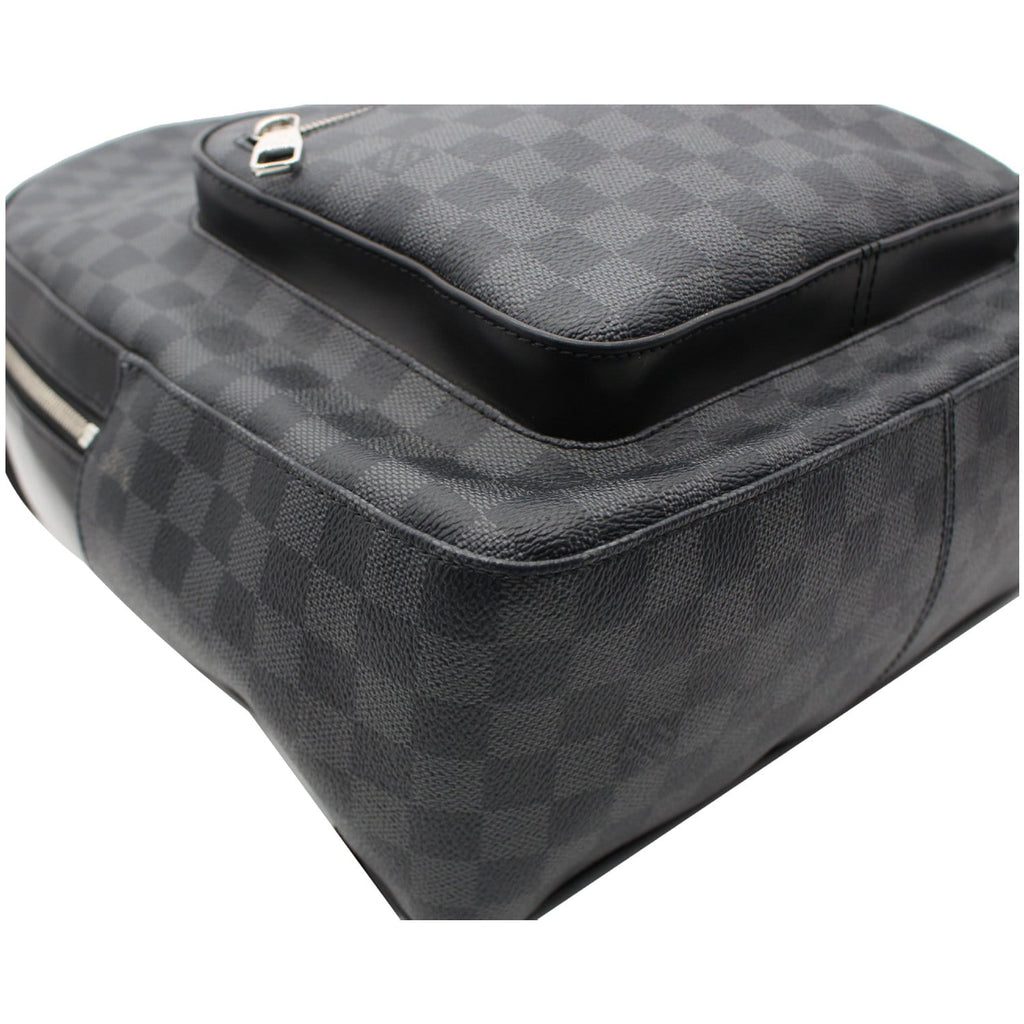 LOUIS VUITTON Josh Damier Graphite Backpack Bag Black