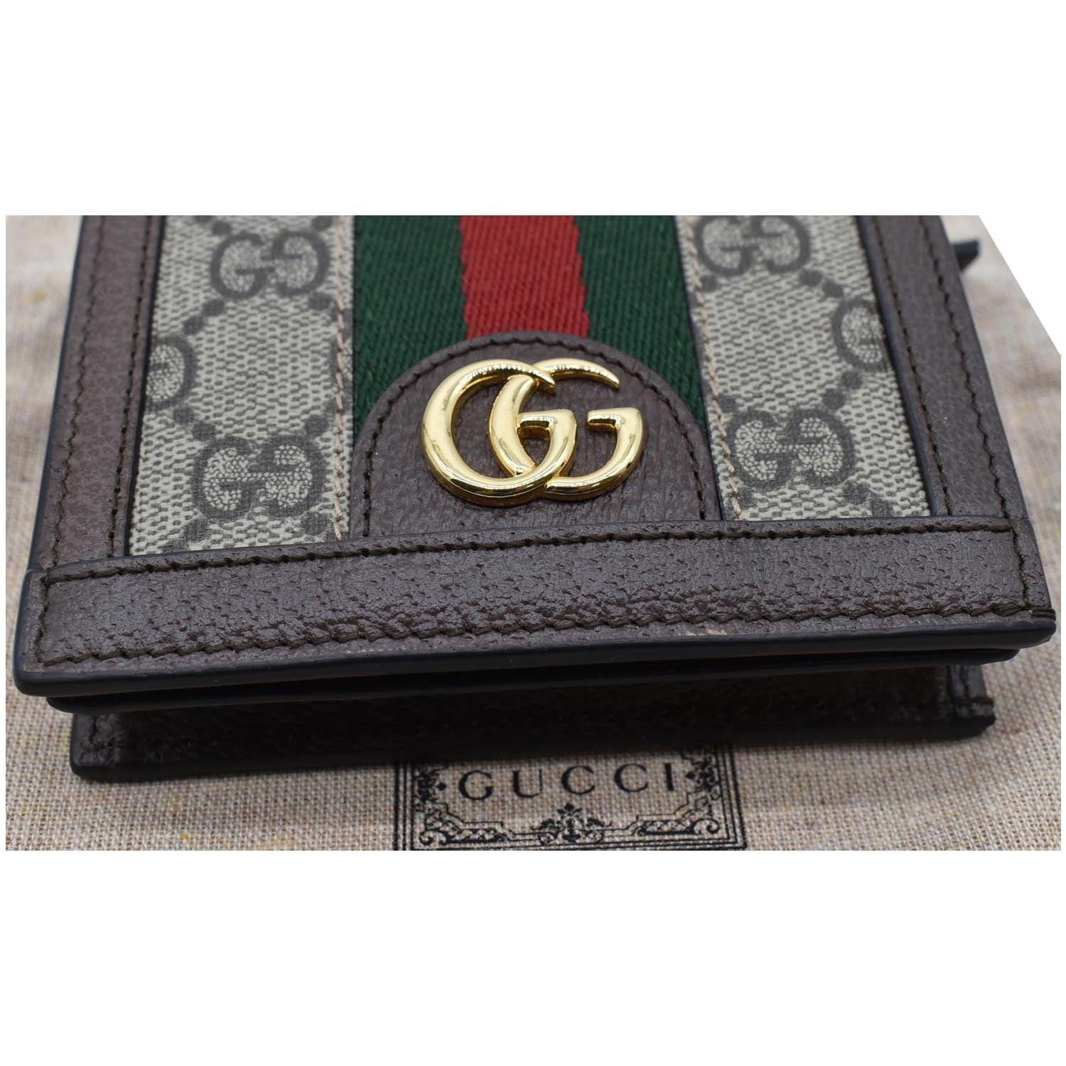 GUCCI Ophidia GG  Case Wallet Beige
