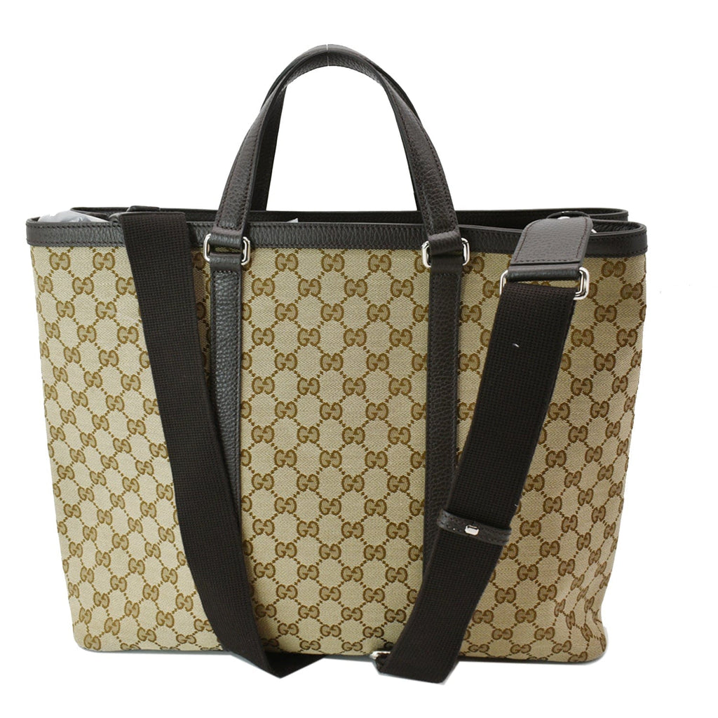 GUCCI Borsa Donna Large GG Canvas Tote Bag Beige 449169