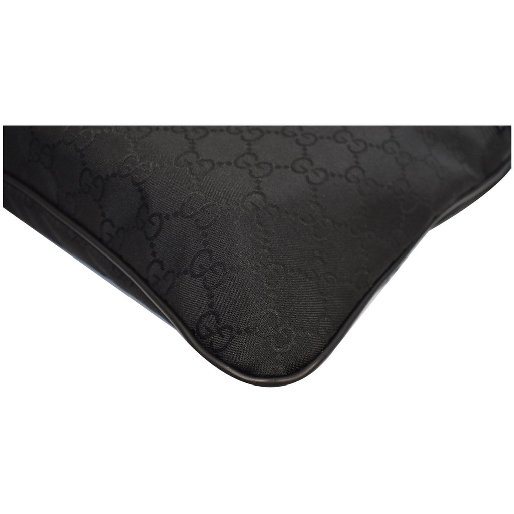 GUCCI GG Monogram Nylon Small Messenger Bag Black 449184