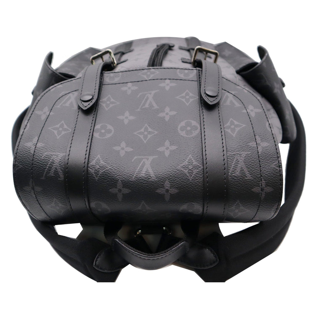 LOUIS VUITTON Christopher PM Reverse Monogram Eclipse Backpack Bag Black