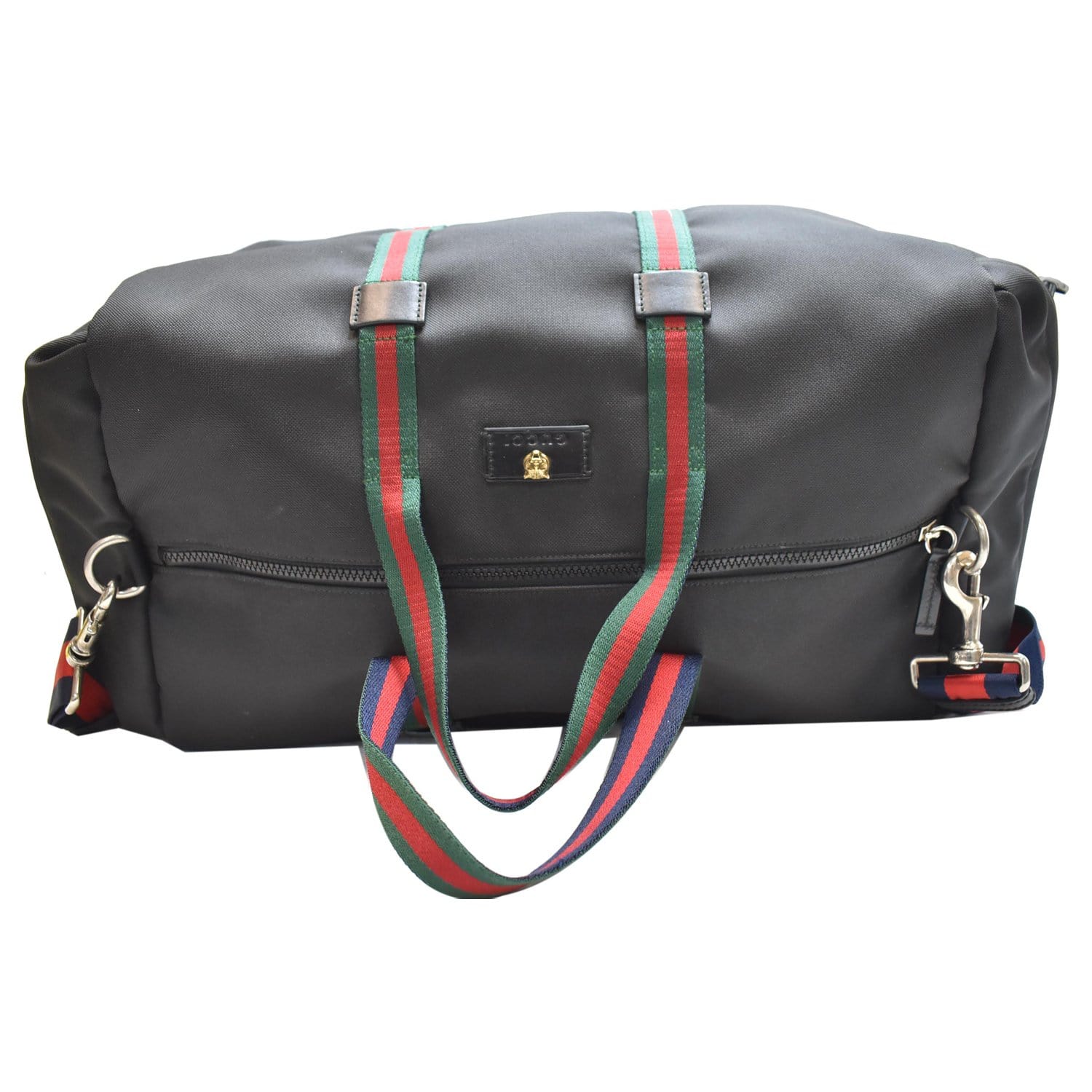 GUCCI Techno Canvas Duffle Travel Bag Black 450983