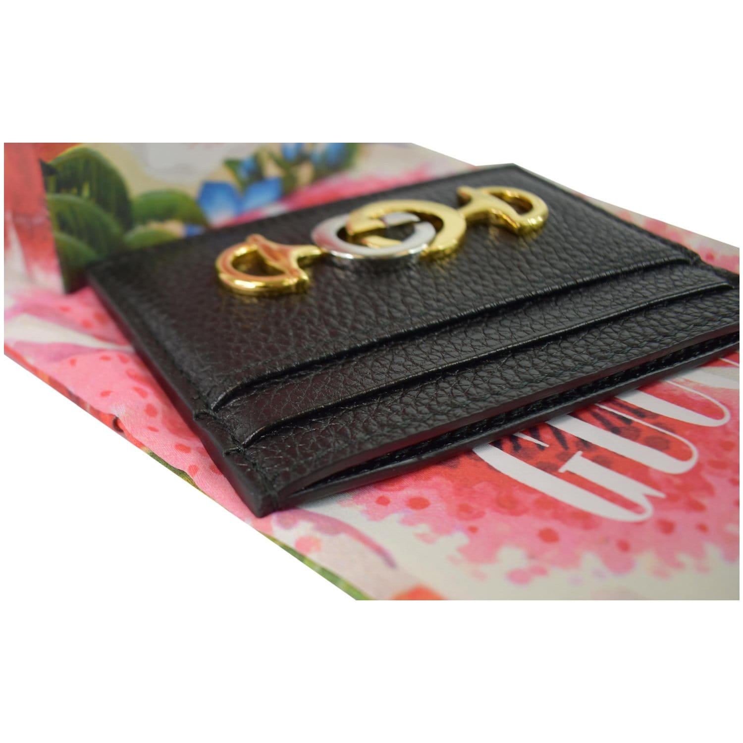 GUCCI Zumi Grainy Leather  Case Black 570679