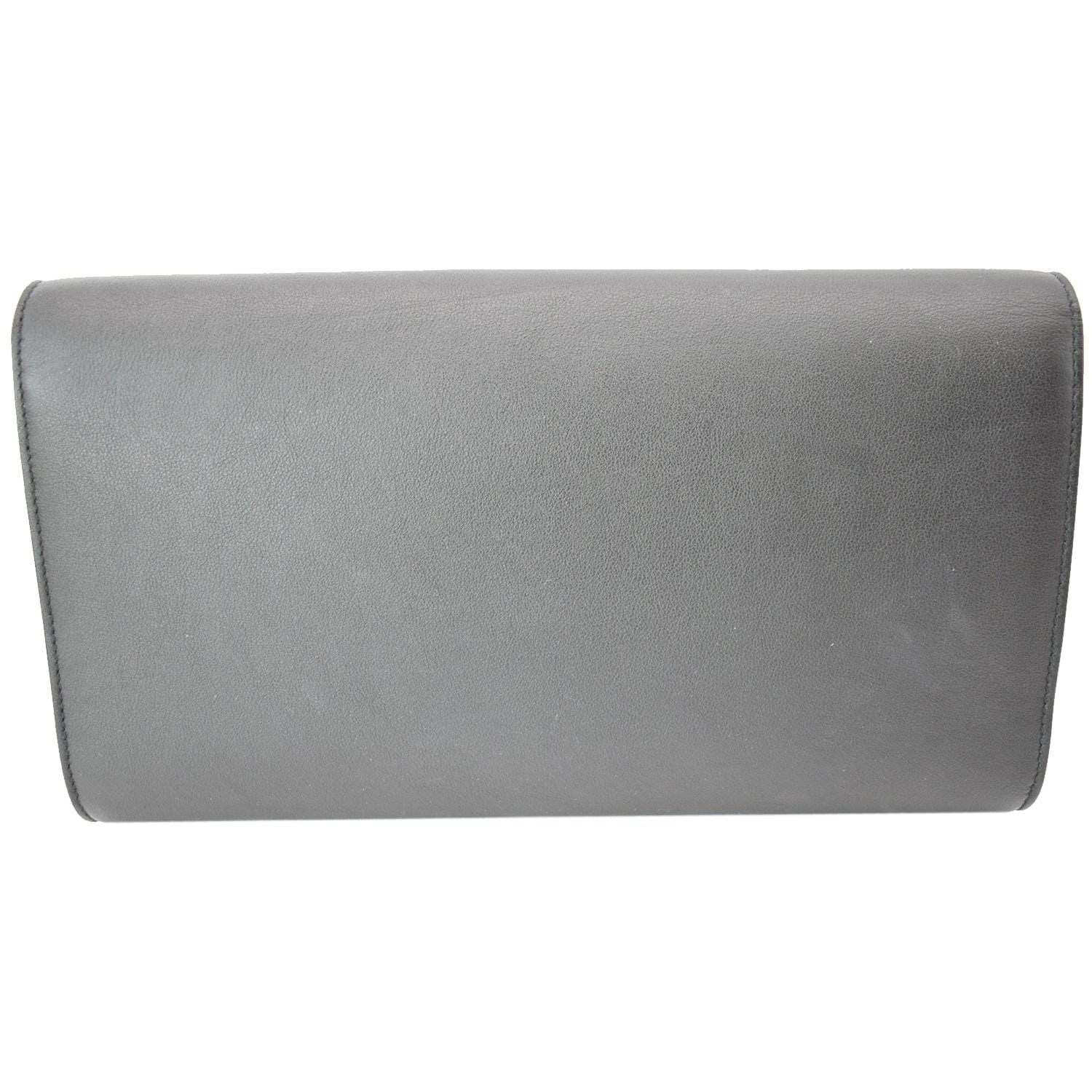 YVES SAINT LAURENT Leather Clutch Wallet Black