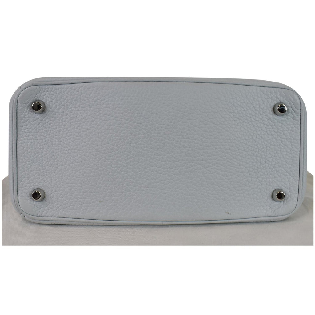CHRISTIAN DIOR Be Dior Small Leather Flap Shoulder Bag Grey