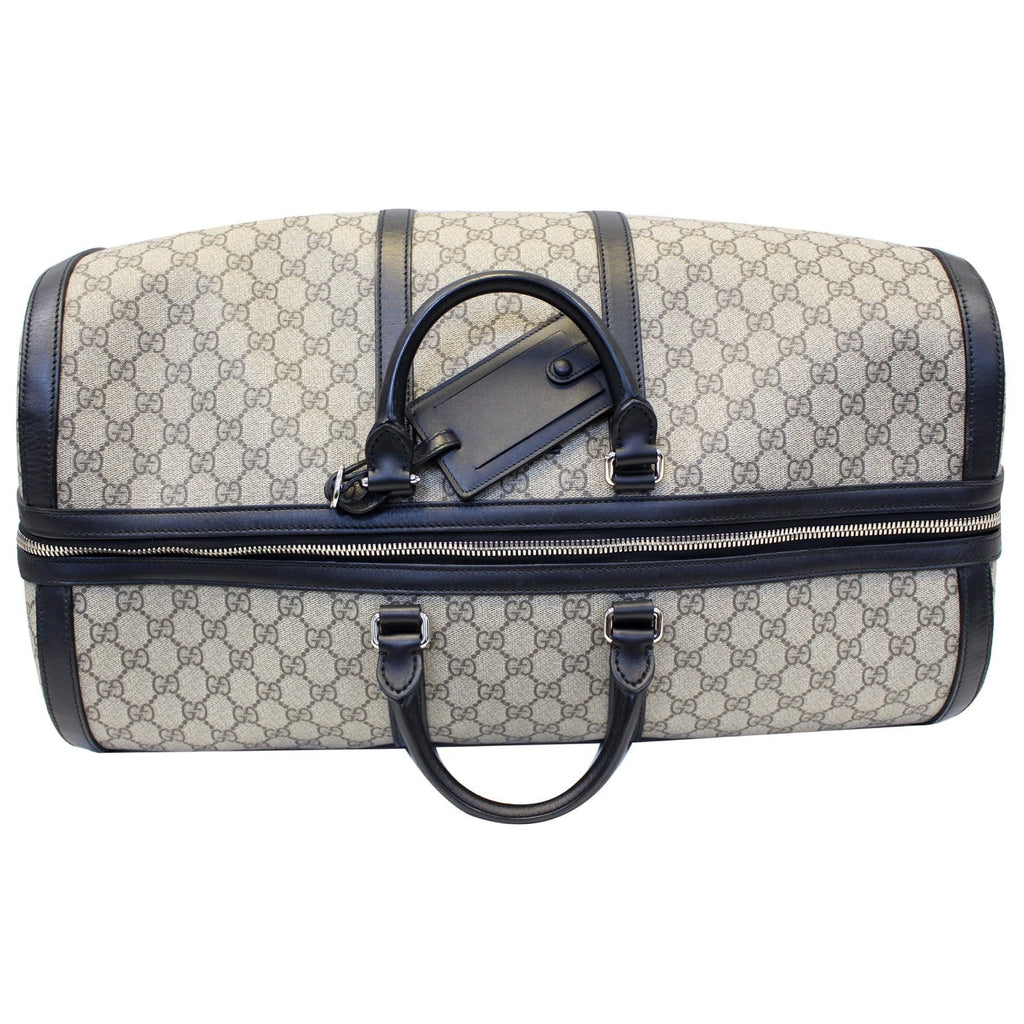 GUCCI GG Supreme Duffle Carry-on Bag 406382 Beige