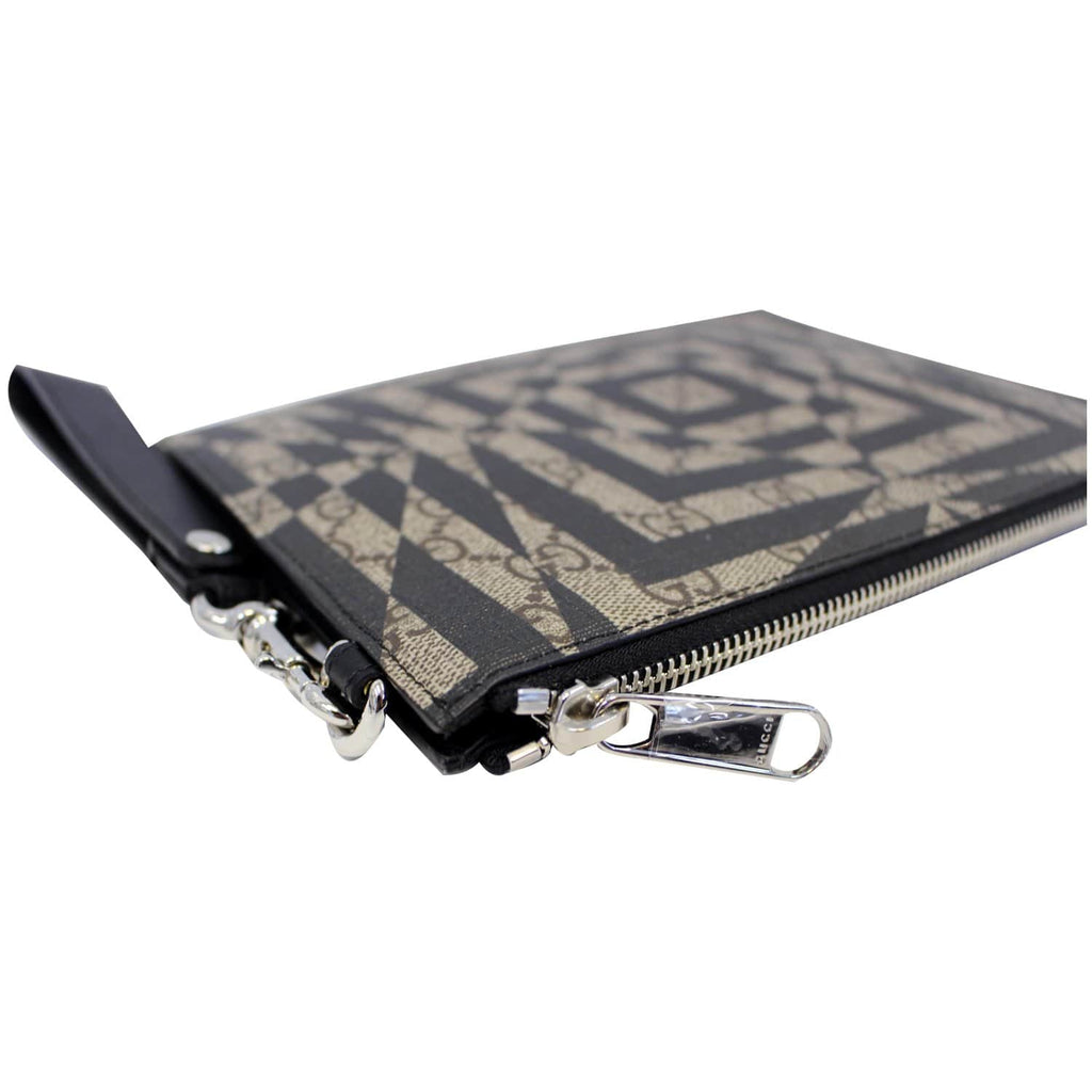 GUCCI GG Supreme Canvas Clutch Wristlet Pouch 411768