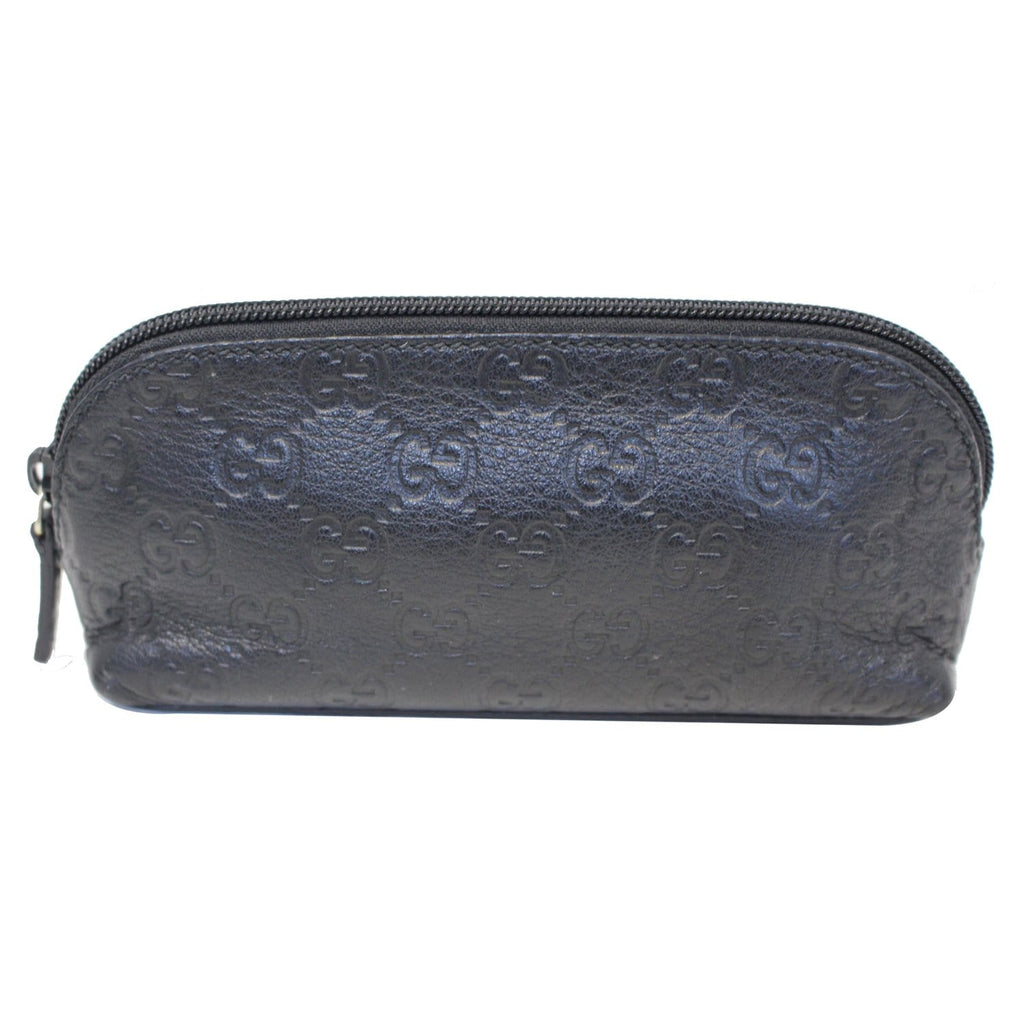GUCCI Guccissima Cosmetic Case Bag Black 272367
