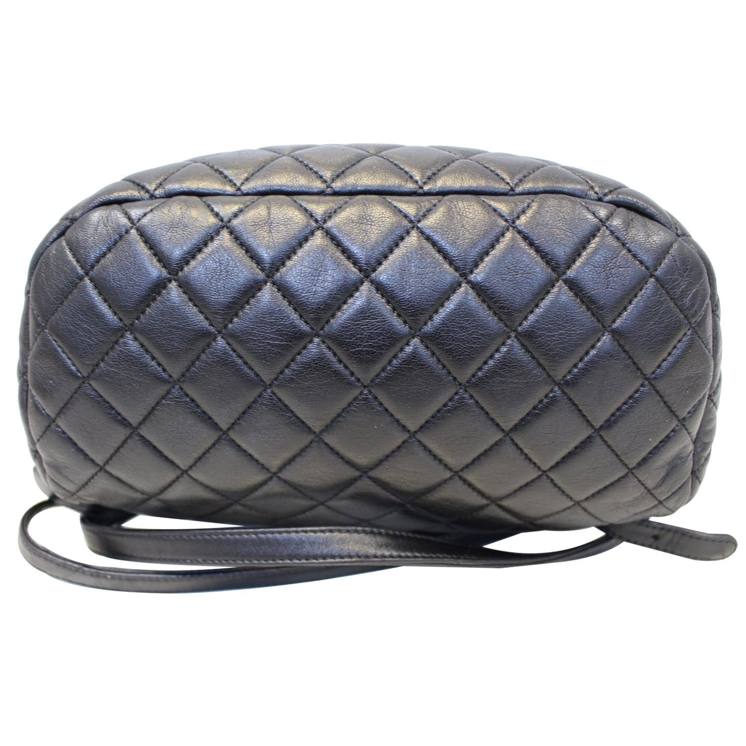 CHANEL Urban Spirit Lambskin Leather Backpack Bag Black