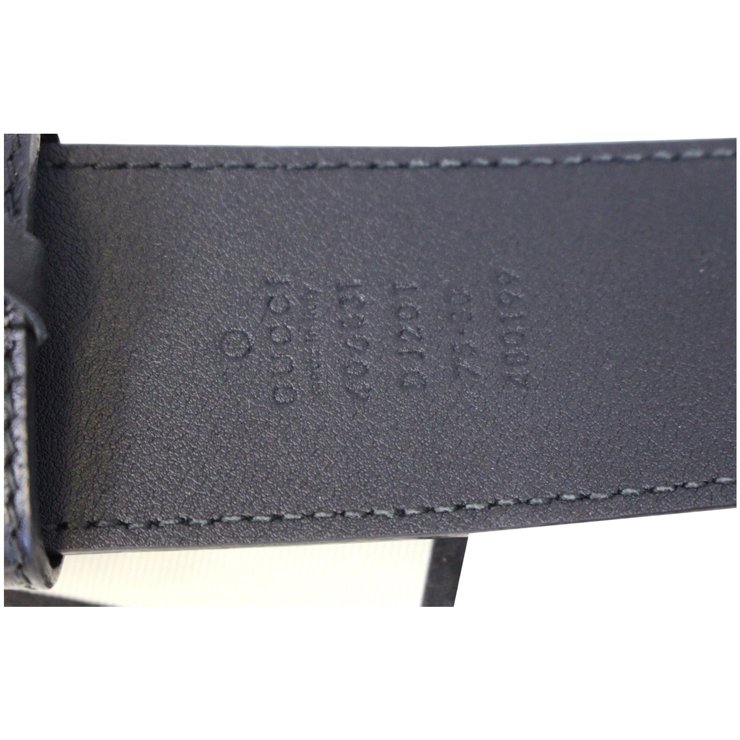 GUCCI Double G Buckle Leather Belt Black Size 37